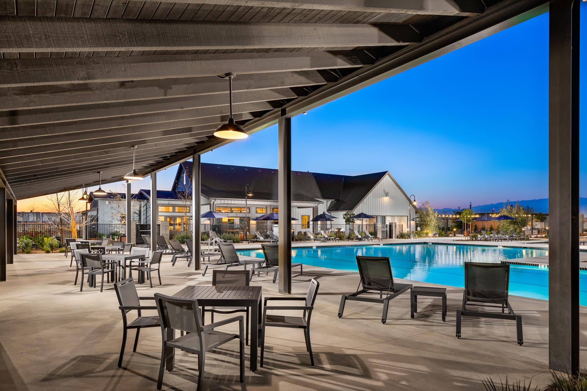 Clubhouse Exterior at Twilight at ShadeTree in Ontario, California by Landsea Homes