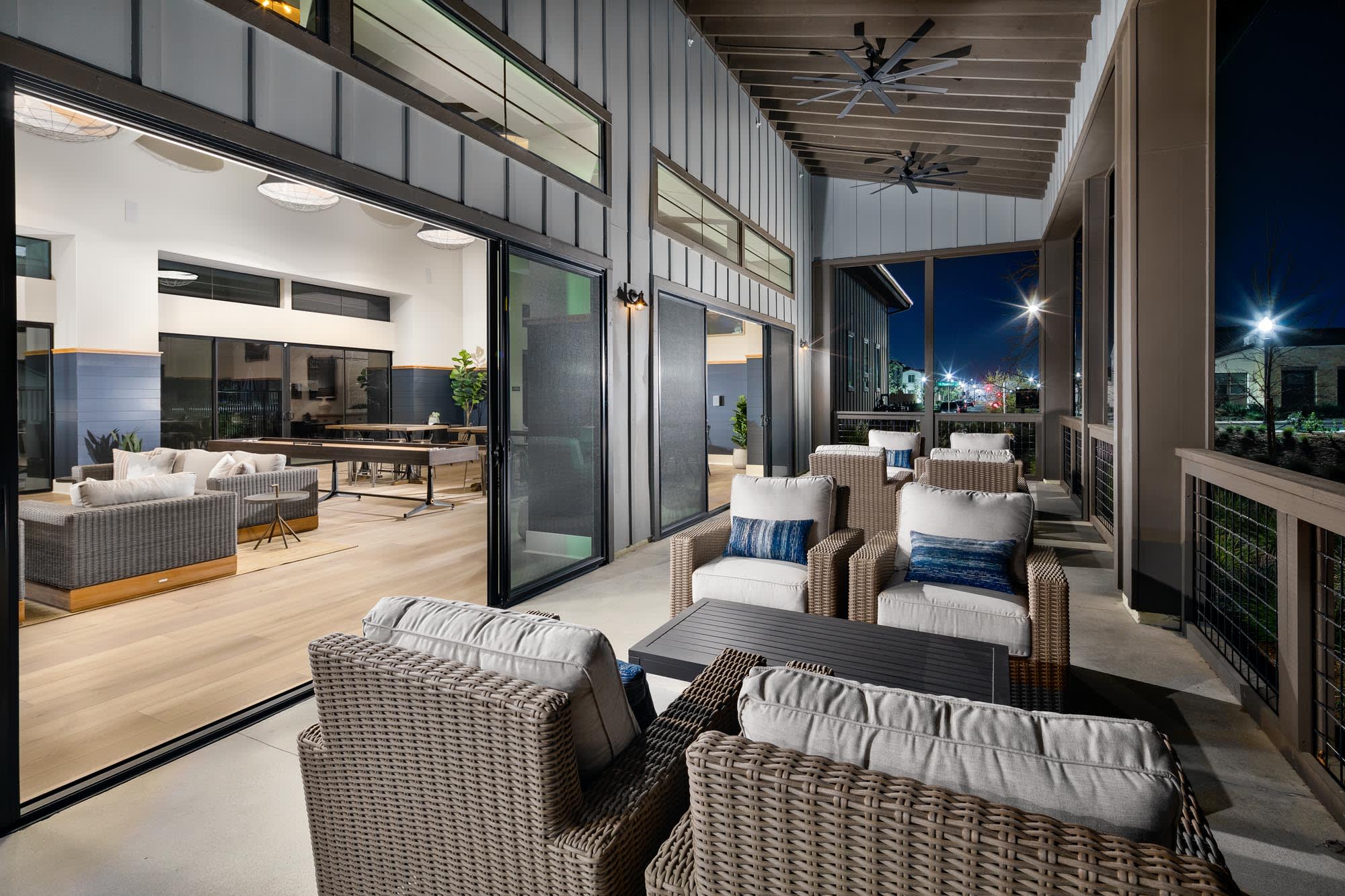 Clubhouse Patio at ShadeTree in Ontario, California by Landsea Homes