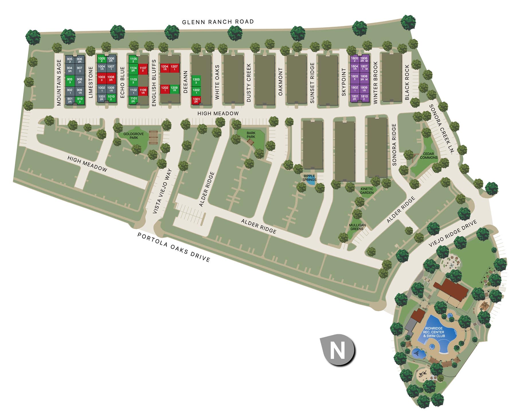 Community Map | Silveroak | IronRidge | New homes in Lake Forest, California | Landsea Homes
