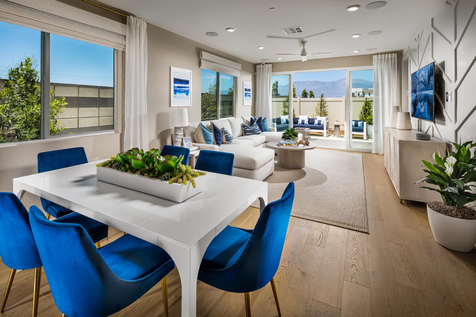 Dining to Family Room | Plan 4 | Rohe | neuhouse | New homes in Ontario, California | Landsea Homes