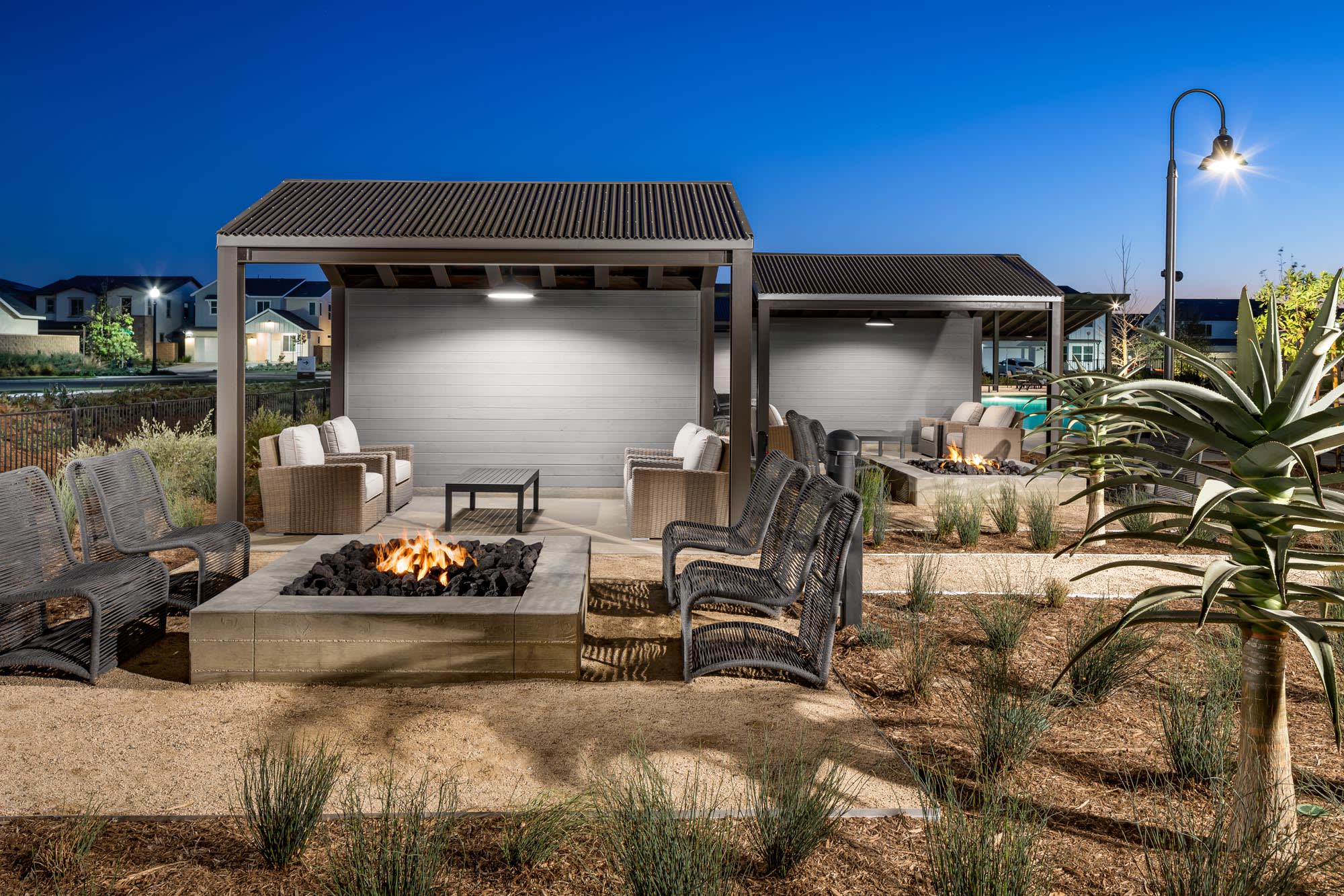 Fire Pits at ShadeTree in Ontario, California by Landsea Homes