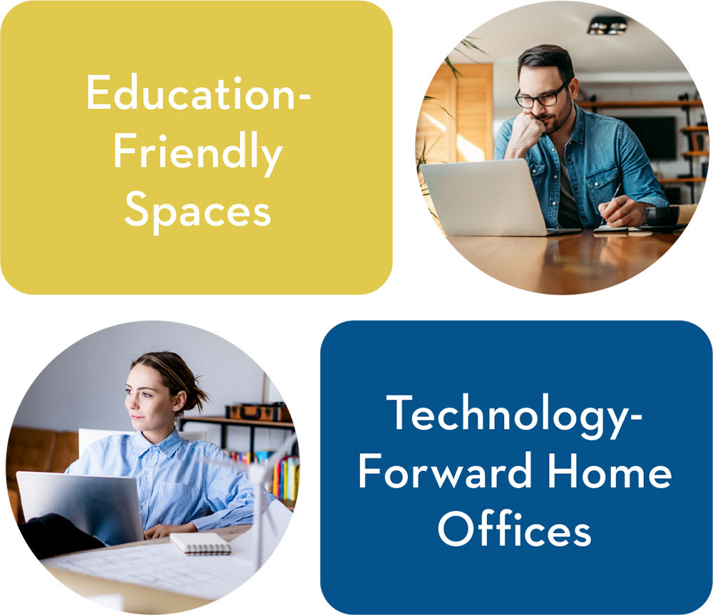 Education-Friendly Spaces. Technology-Forward Home Offices. | LiveFlex | Landsea Homes