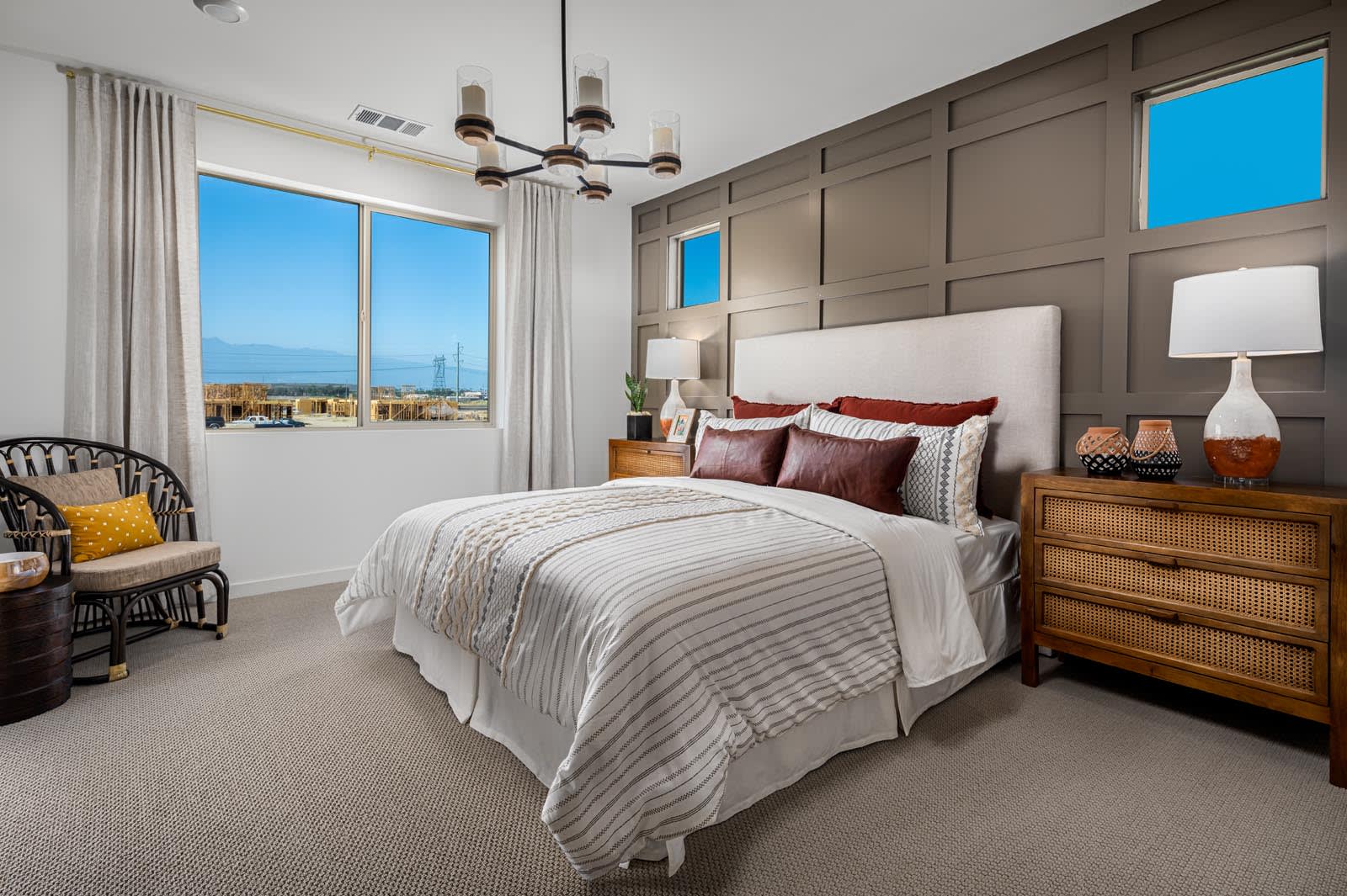 Primary Bedroom | Plan 2 | Rohe | neuhouse | New homes in Ontario, California | Landsea Homes