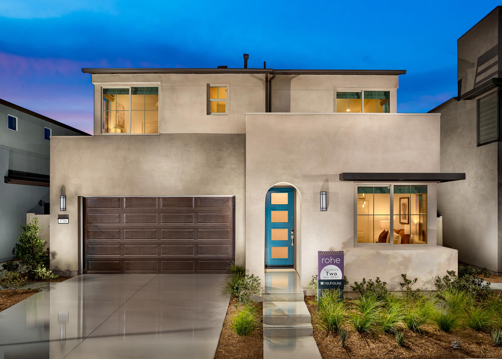 Exterior Elevation | Plan 2 | rohe | neuhouse | New homes in Ontario, California | Landsea Homes