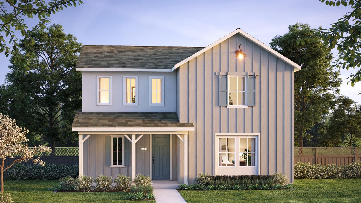 Exterior Rendering Plan 1 | Townsend | Ellis | New homes in Tracy, California | Landsea Homes
