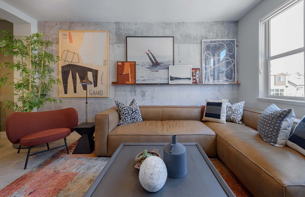 Living Room | Plan Eight | Lavender | New homes in Sunnyvale, California | Landsea Homes