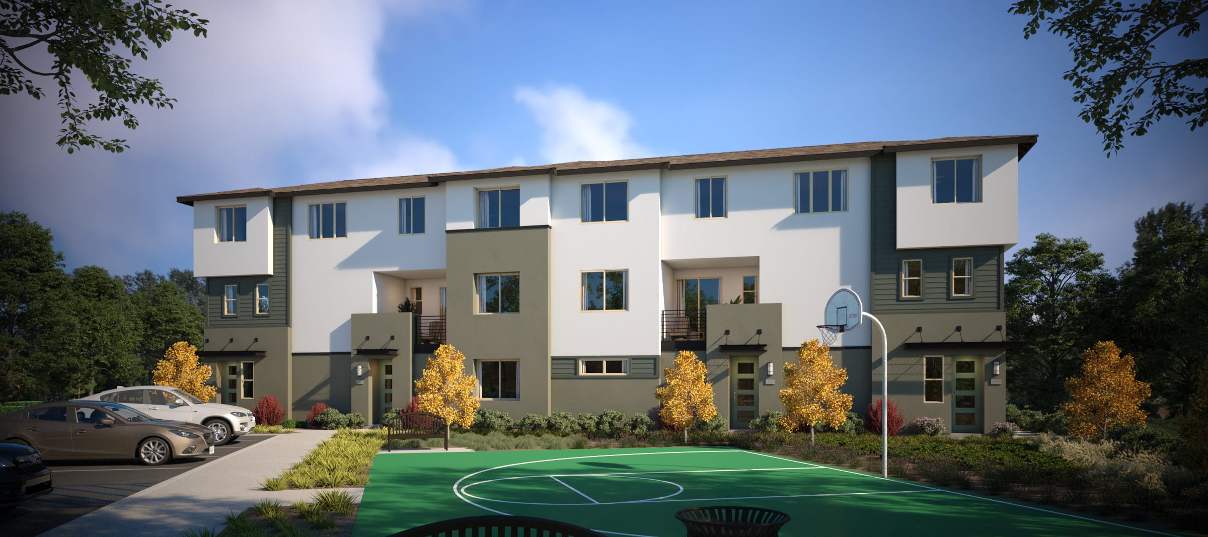 Basketball Court | Hudson | New Townhomes in Placentia, CA – Landsea Homes