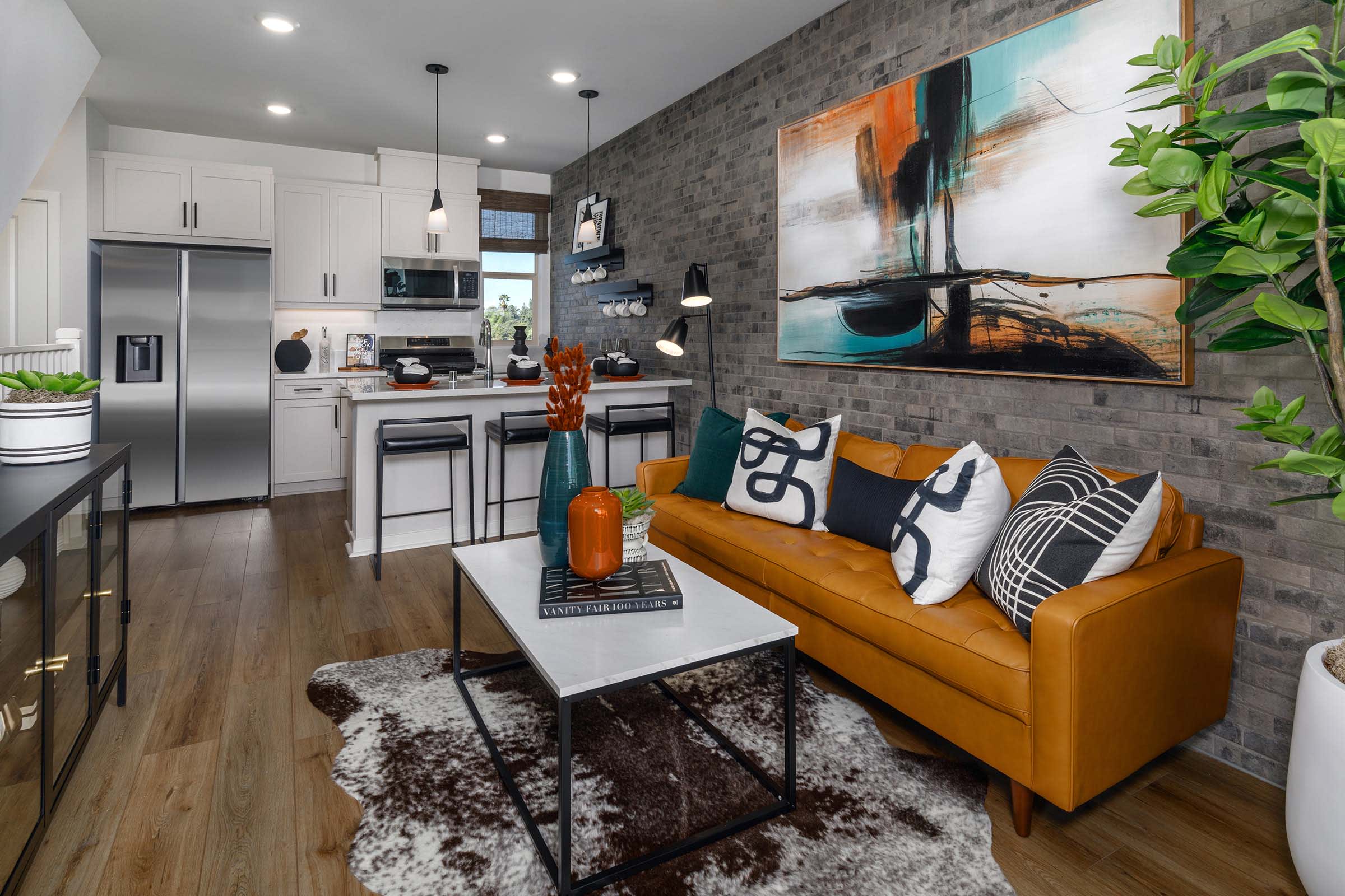 Great Room - Plan One X - Hudson - New Homes in Placentia, California - Landsea Homes