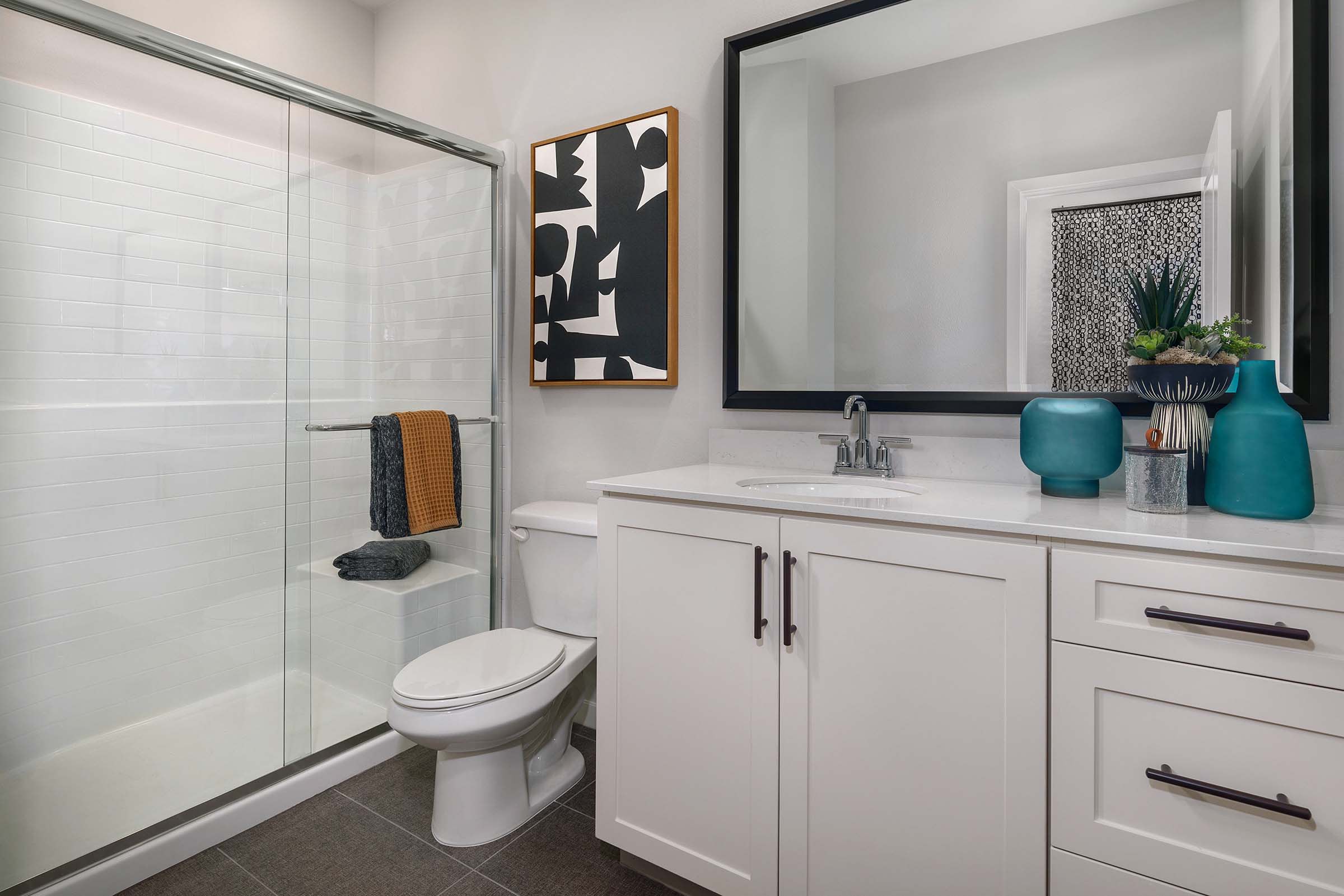 Primary Bathroom - Plan One X - Hudson - New Homes in Placentia, California - Landsea Homes