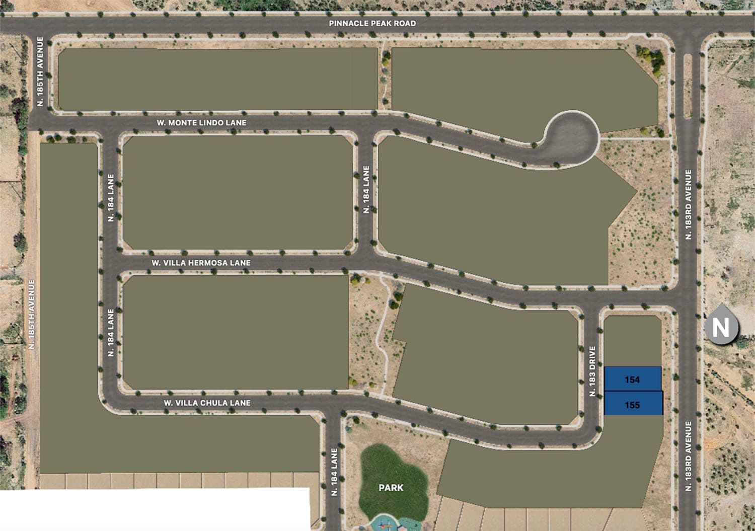 Site Map | The Villages at North Copper Canyon - Valley Series | New homes in Surprise, AZ | Landsea Homes