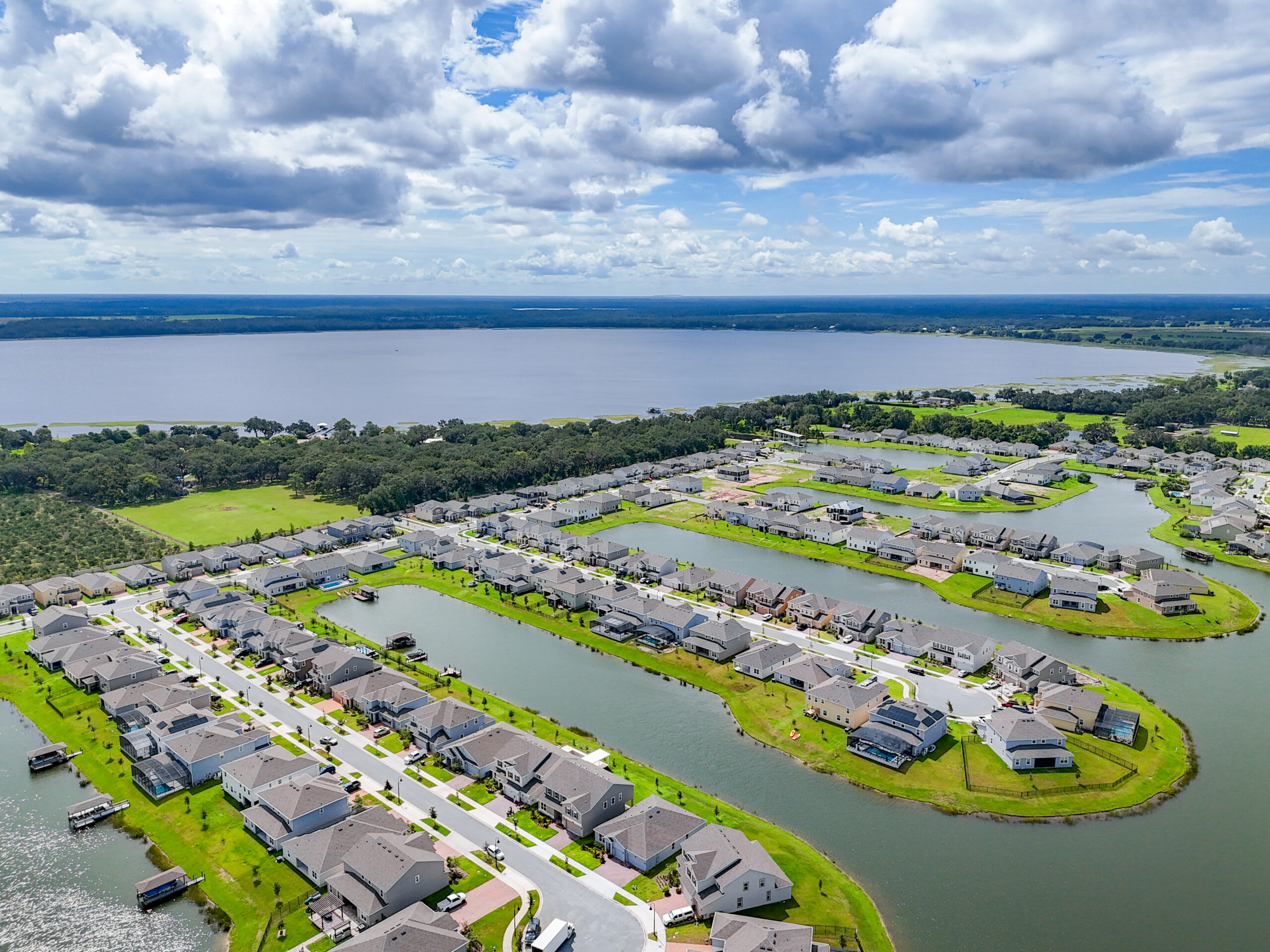 Community Aerial | Hanover Lakes | New Homes in St. Cloud, FL | Landsea Homes