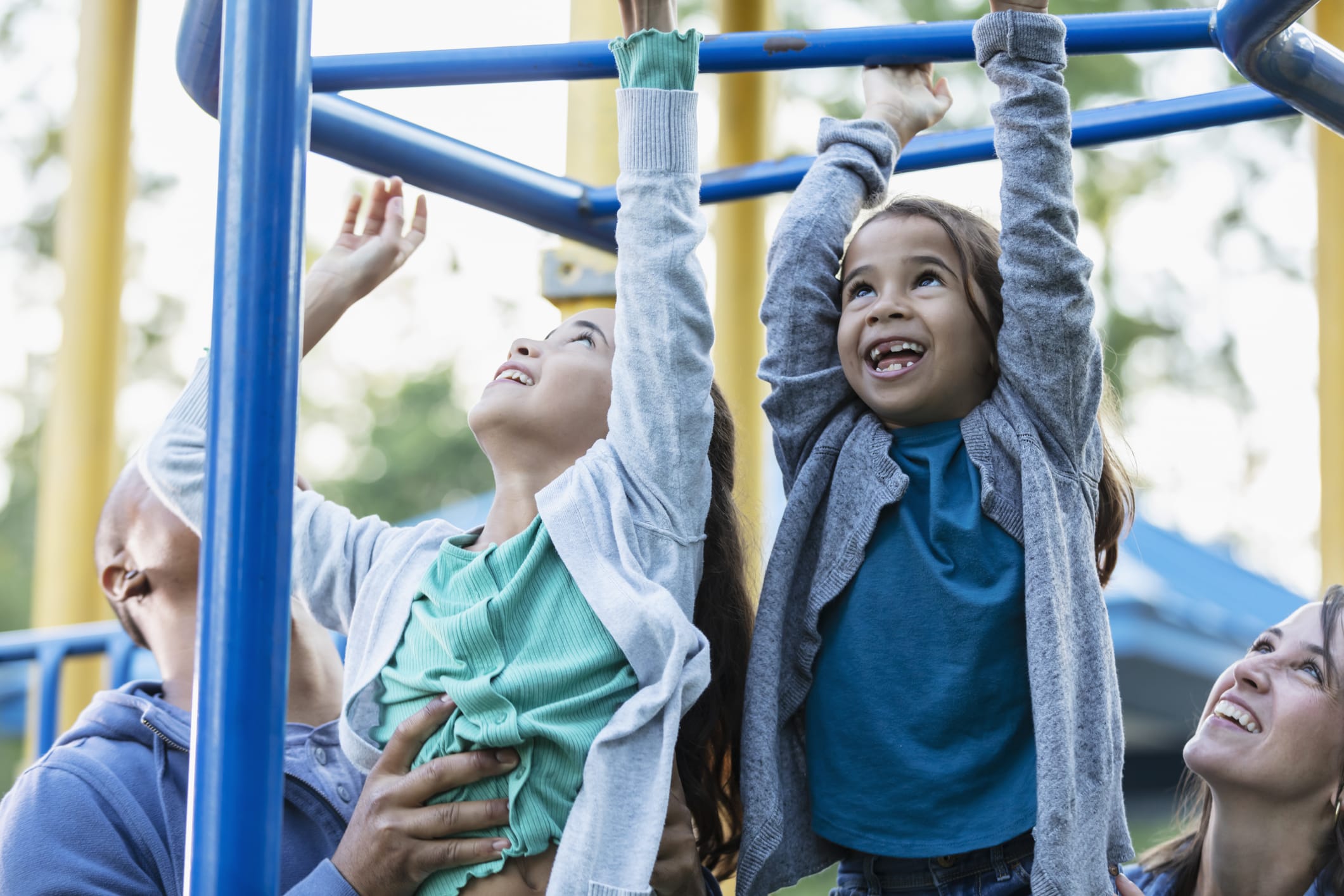 Playtime at the community's playground shaded by mature trees | Bargrove Estates | New Homes in Mount Dora, FL | Landsea Homes