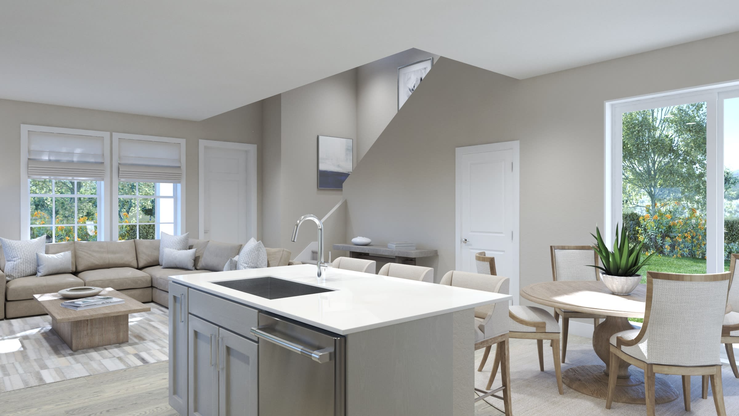 Kitchen & Dining Area & Great Room | Vista | New Homes in Florida | Landsea Homes