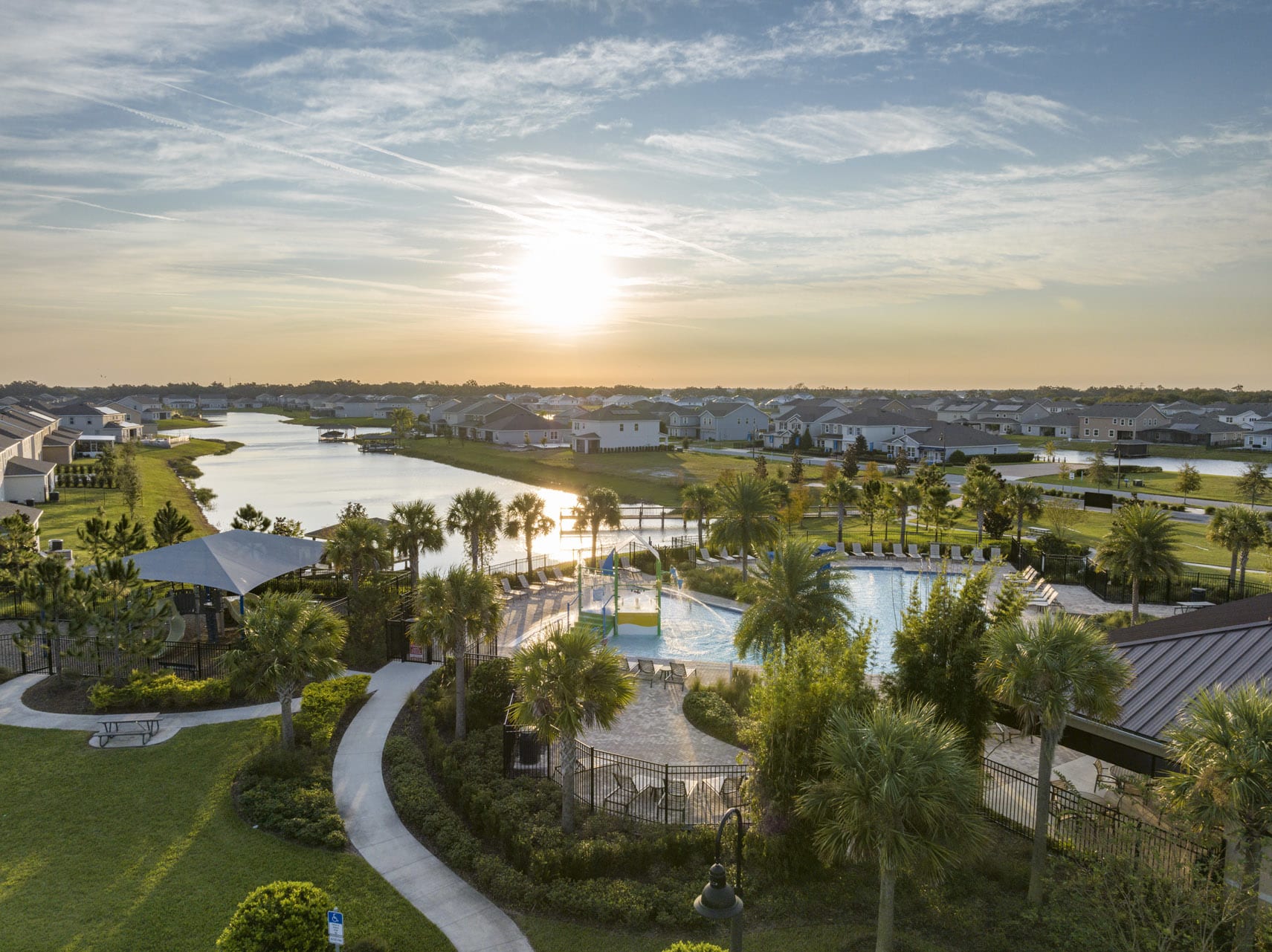 Aerial Community View | Hanover Lakes | New Homes in St. Cloud, FL | Landsea Homes