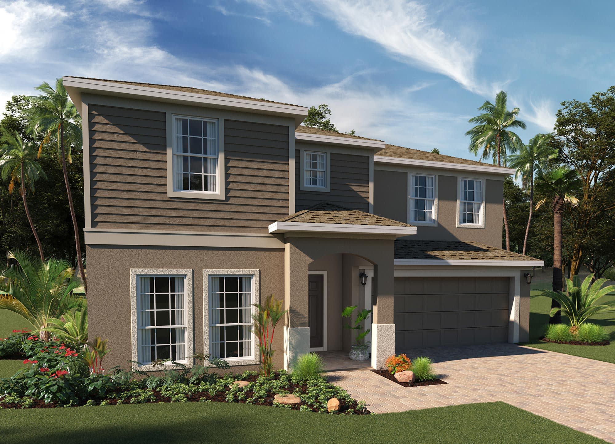Elevation 1 with Optional Siding | Wilshire | New Homes in Florida | Landsea Homes