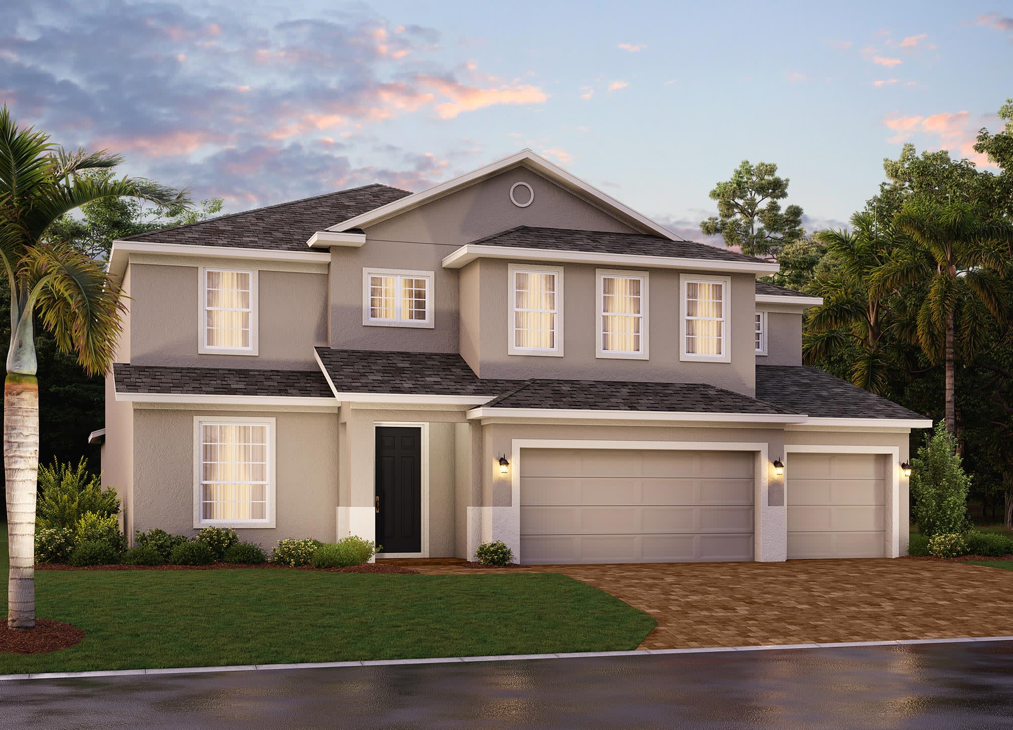 Exbury | Elevation 2 | New Homes in Florida | Landsea Homes