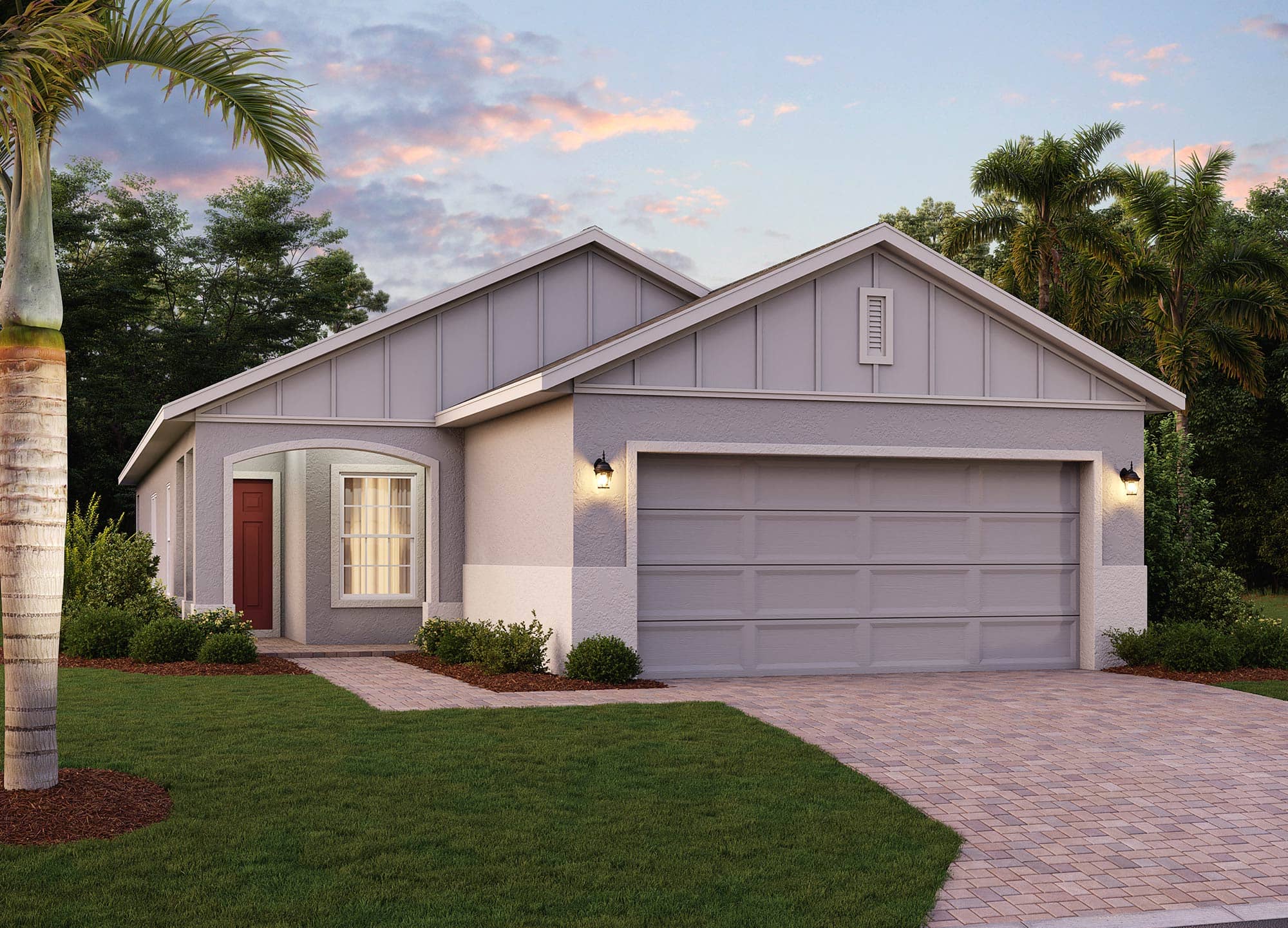 Elevation 3 with Optional Siding | Delray | New Homes in Florida | Landsea Homes