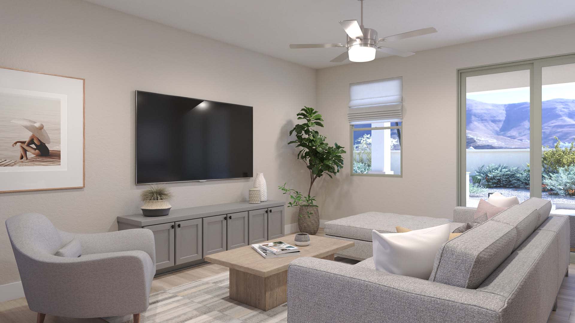 Great Room | Sabino | The Villages at North Copper Canyon – Canyon Series | Surprise, AZ | Landsea Homes