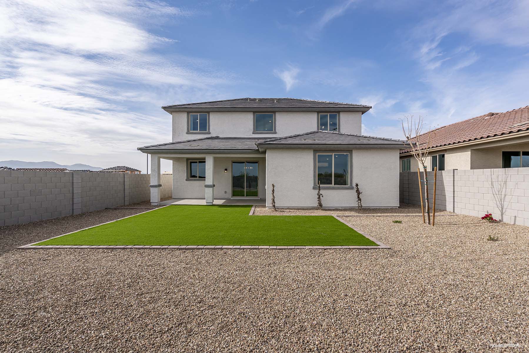Rear Exterior | Prescott | The Villages at North Copper Canyon – Valley Series | New homes in Surprise, Arizona | Landsea Homes