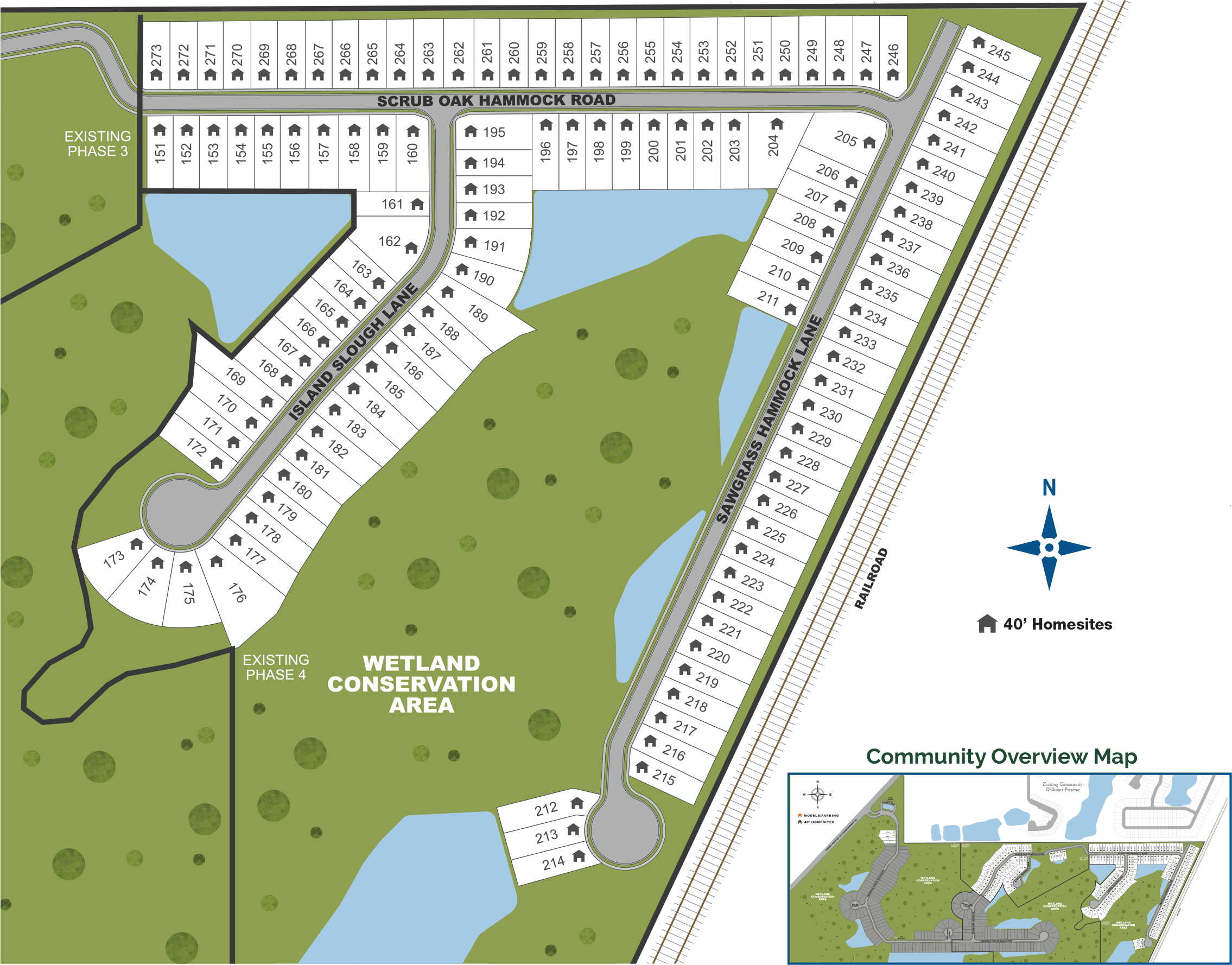 Community Map of Preservation Pointe by Landsea Homes