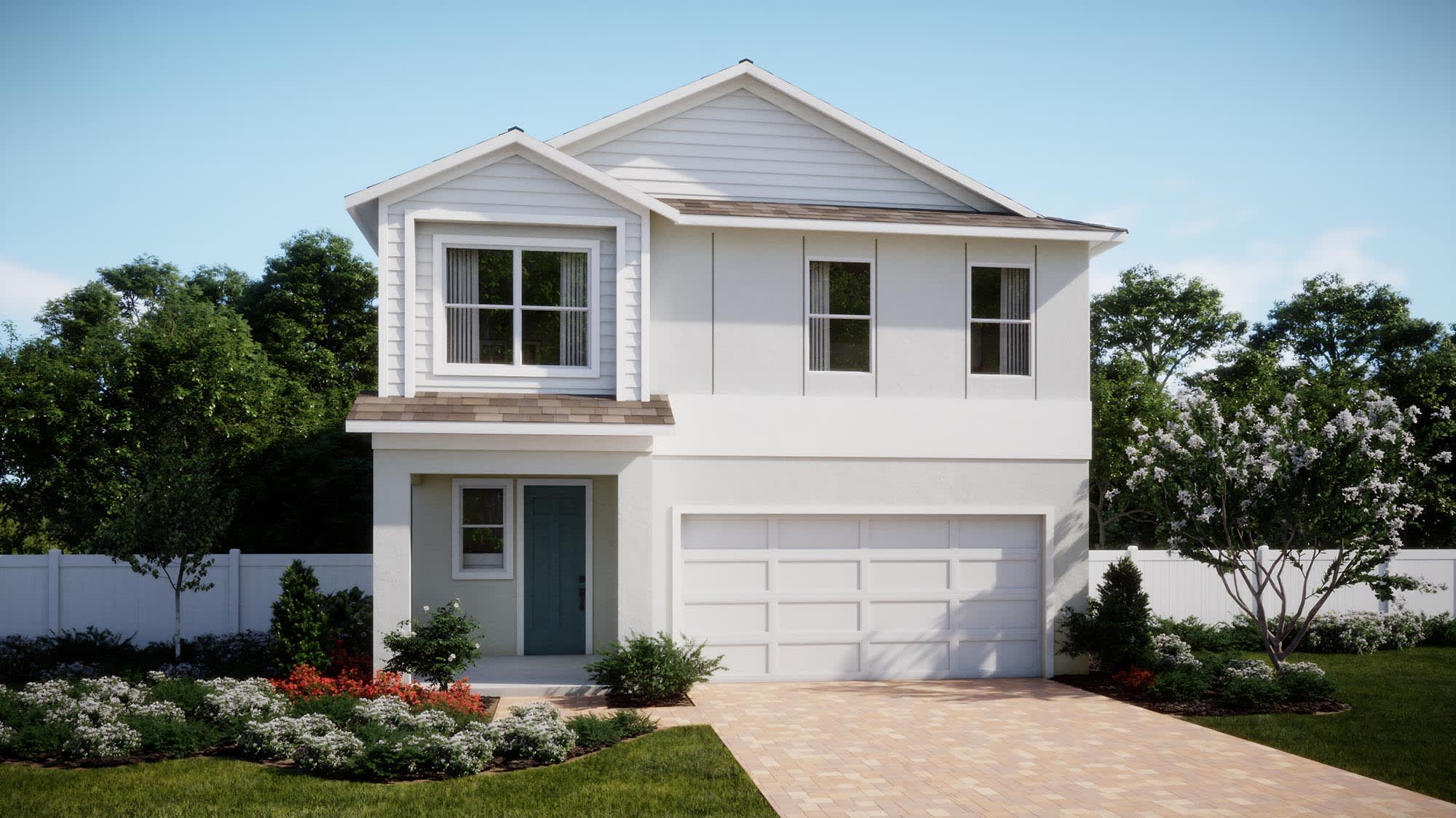 Transitional Elevation | Vero | Beresford Wood | New Homes in Deland, FL by Landsea Homes