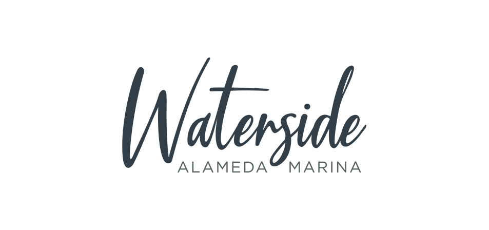 Warterside Logo White | Waterside at Alameda Marina | New Homes in Alameda CA | Landsea Homes