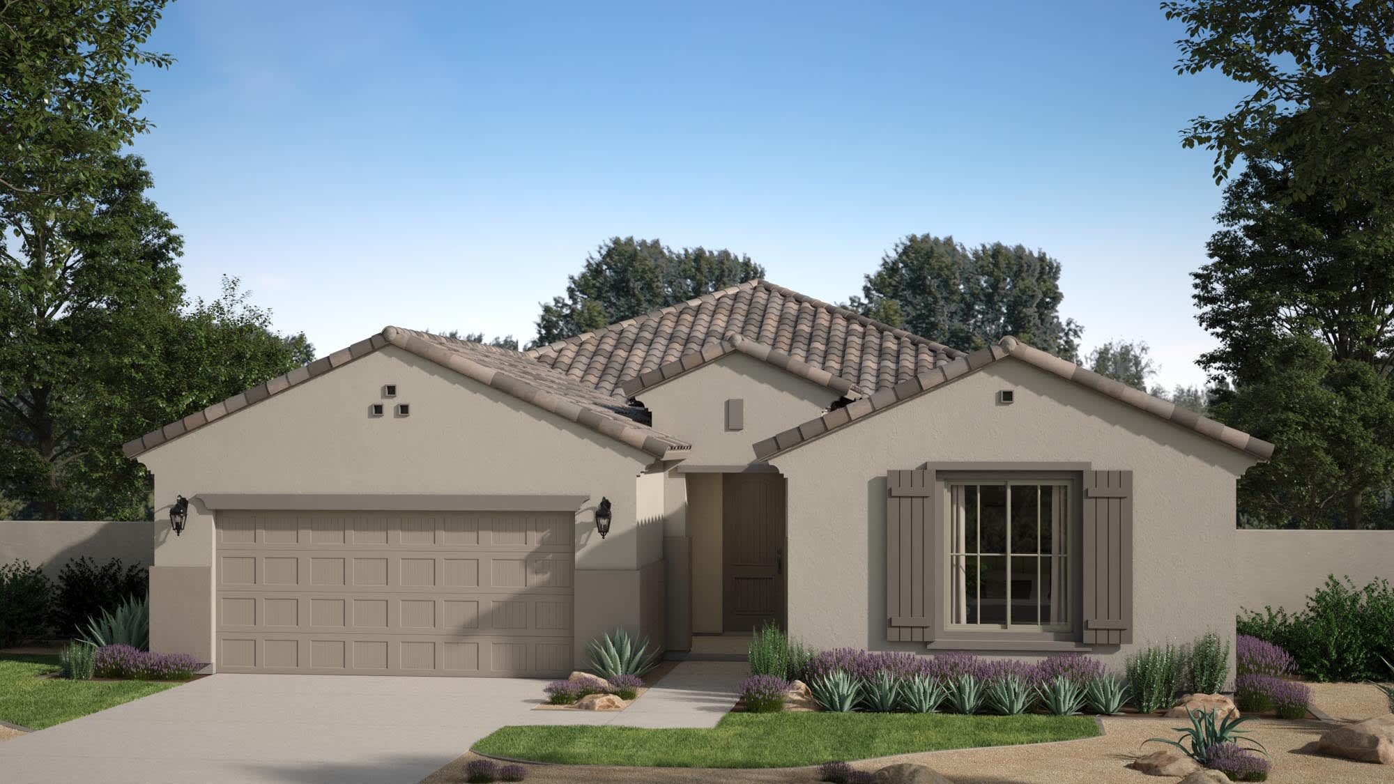 Fremont Spanish Elevation at Bentridge – Peak Series in Buckeye, Arizona, by Landsea Homes