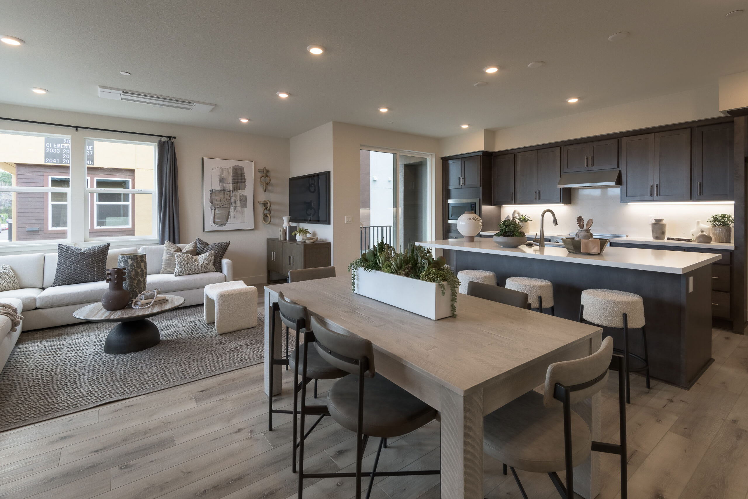 Great Room and Dining Room | Plan 3 | Island View at Alameda Marina | New Homes in Alameda, CA | Landsea Homes