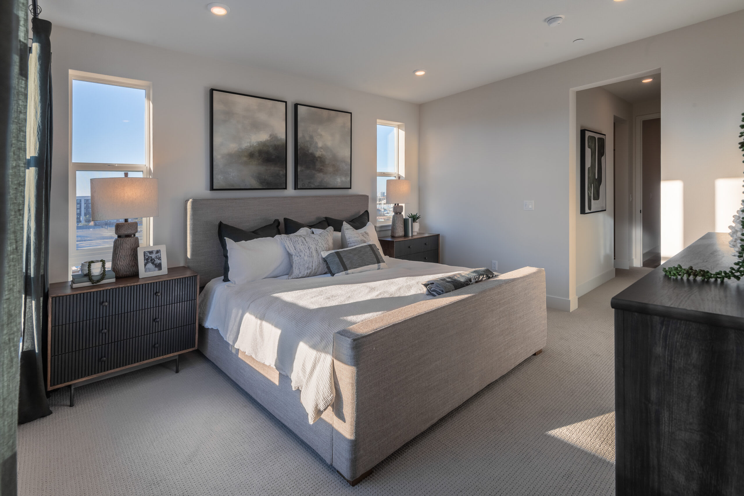 Primary Bedroom | Plan 7 | Island View at Alameda Marina | New Homes in Alameda, CA | Landsea Homes