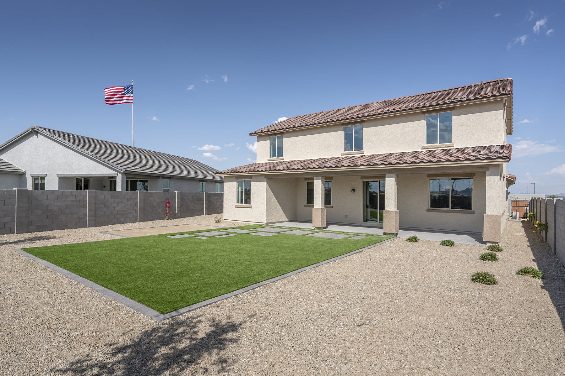Back Yard | Mazatal | Bentridge – Peak Series | Buckeye, AZ | Landsea Homes