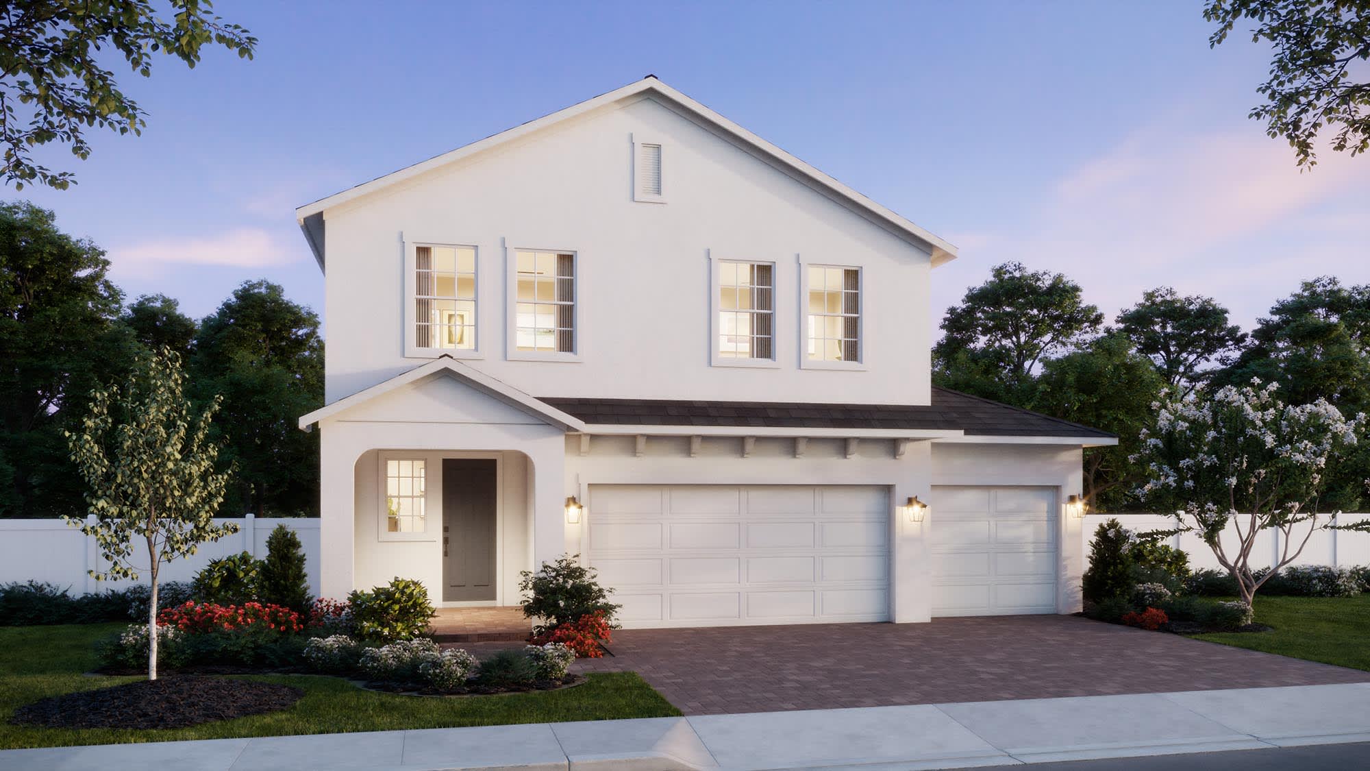 Elevation 1 with Optional 3-Car Garage | Vero | New Homes in Florida | Landsea Homes