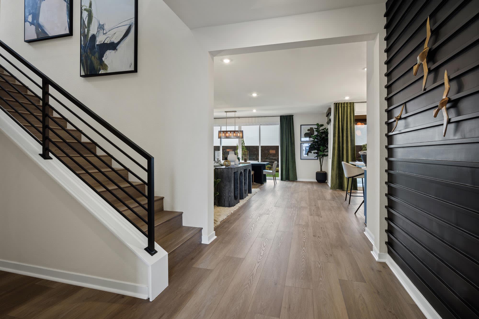 Entry Stairs | Plan Two | Wildstar at Narra Hills in North Fontana, CA by Landsea Homes