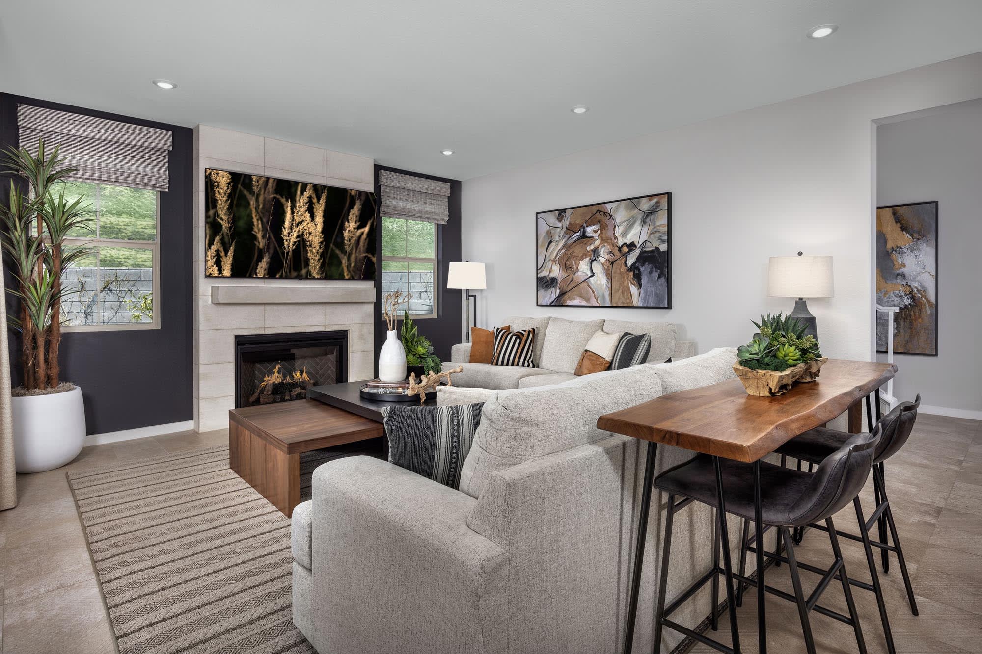 Great Room | Plan Three | Wildstar at Narra Hills in North Fontana, CA by Landsea Homes