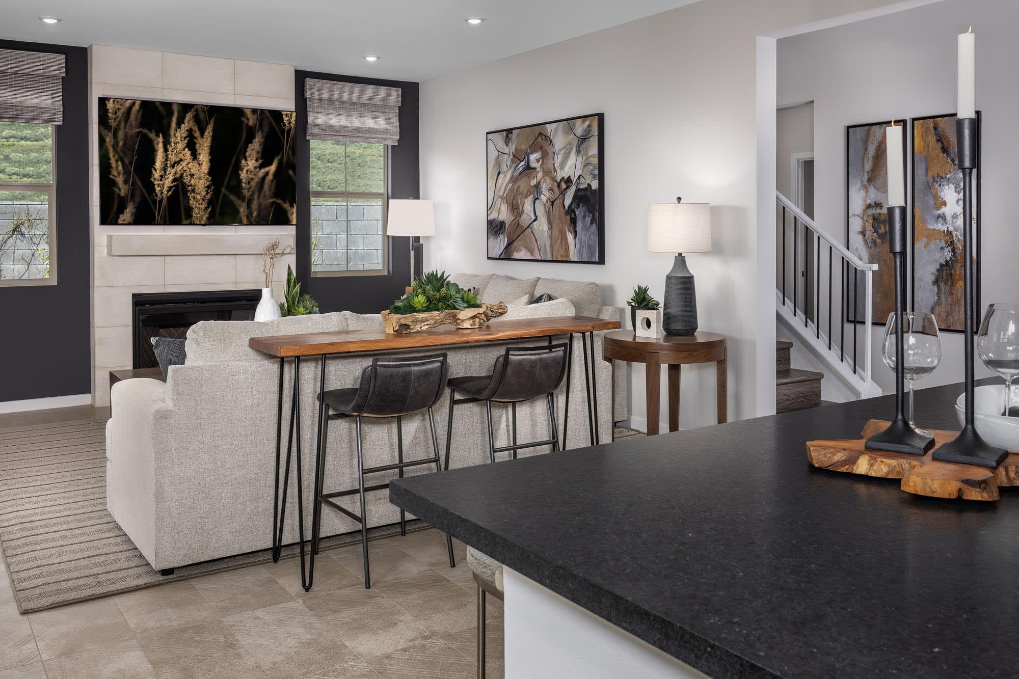 Great Room | Plan Three | Wildstar at Narra Hills in North Fontana, CA by Landsea Homes