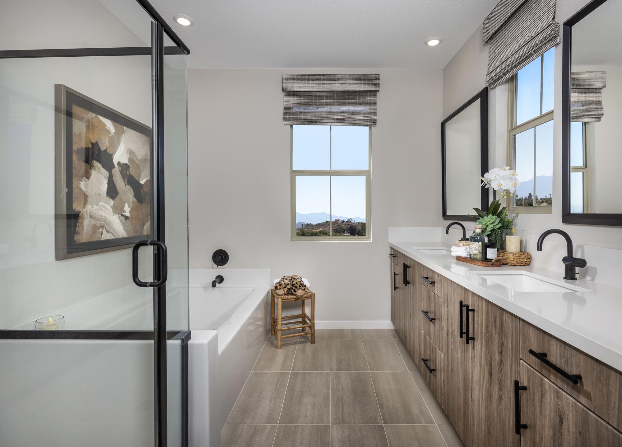 Primary Bathroom | Plan Three | Wildstar at Narra Hills in North Fontana, CA by Landsea Homes