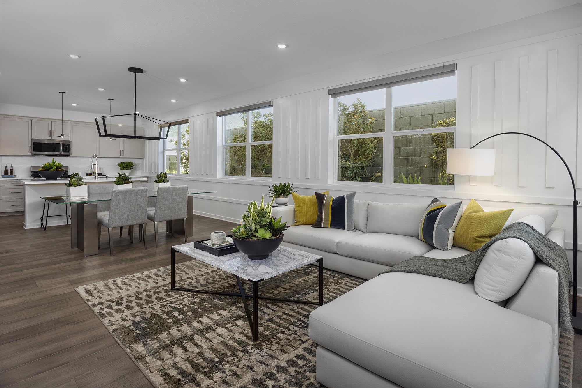 Great Room & Kitchen | Plan Two | Strata | Narra Hills | New Single-Family Homes in North Fontana, CA | Landsea Homes