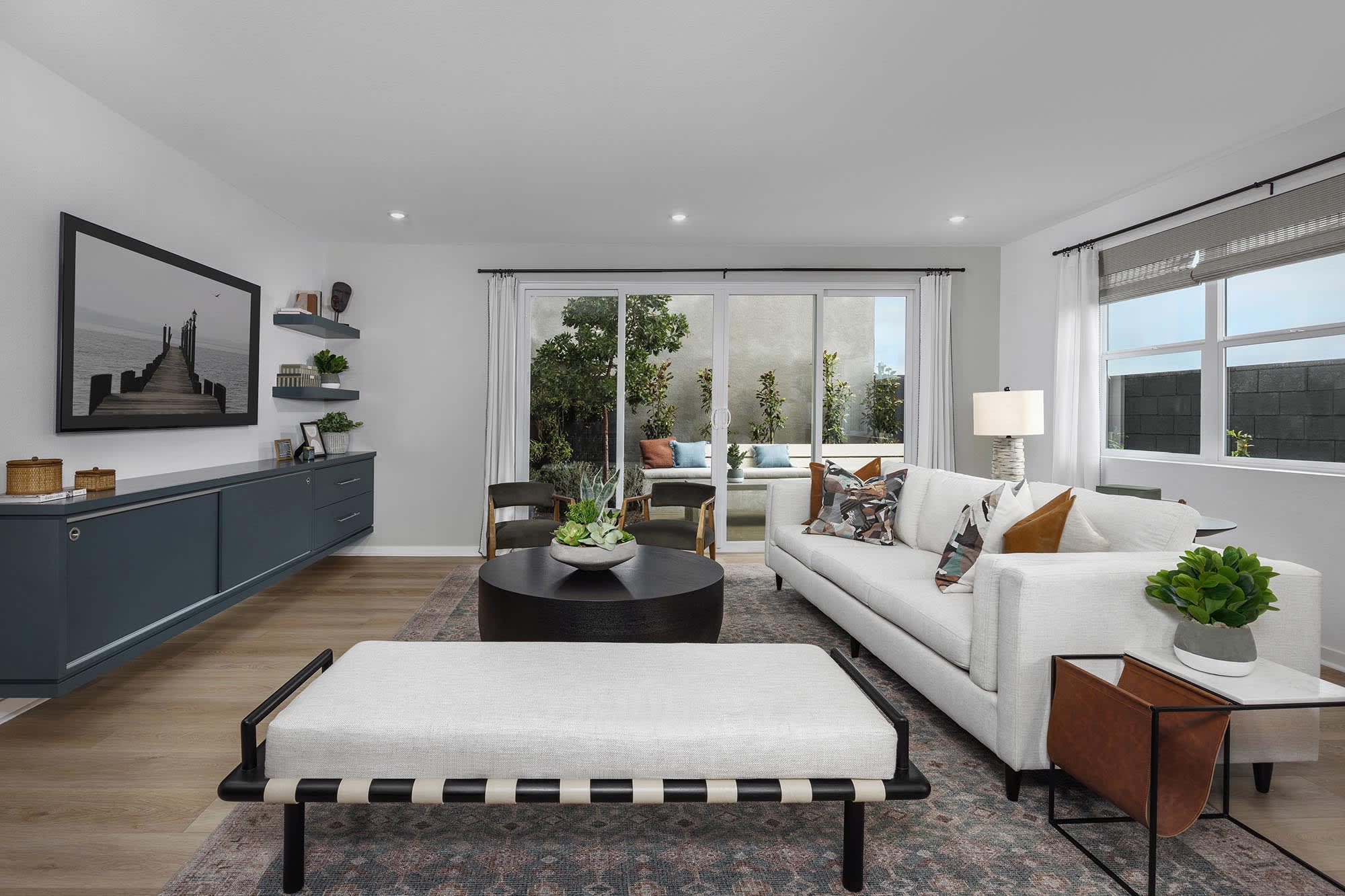 Great Room & Patio | Plan One | Strata | Narra Hills | New Single-Family Homes in North Fontana, CA | Landsea Homes