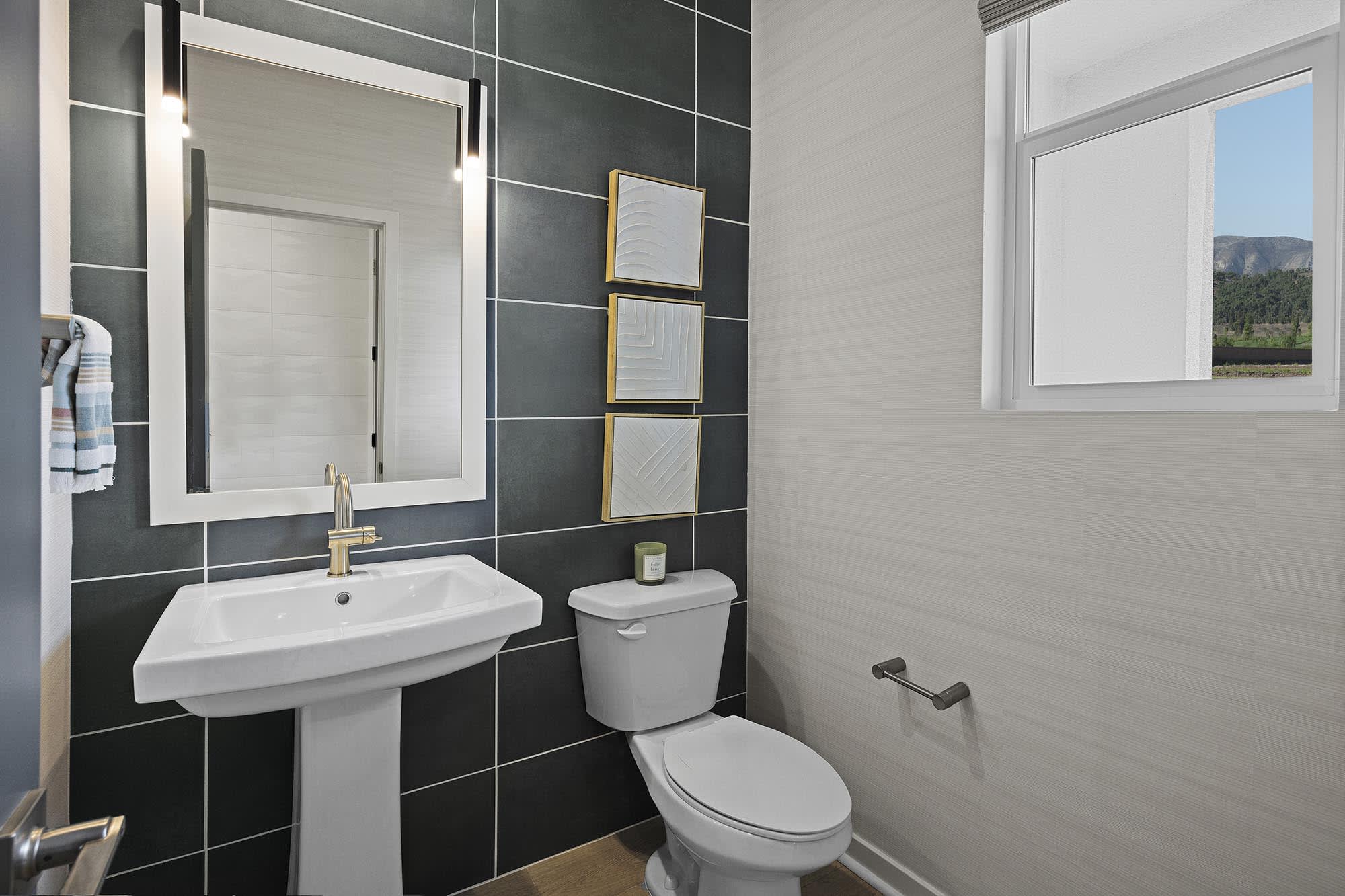 Powder Room | Plan One | Strata | Narra Hills | New Single-Family Homes in North Fontana, CA | Landsea Homes