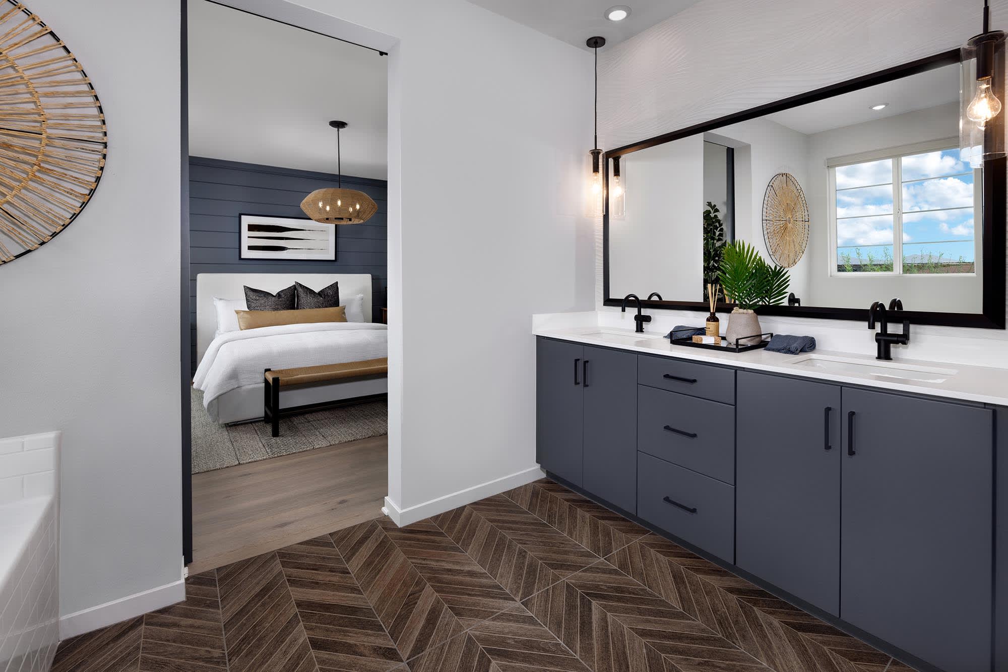 Primary Bathroom | Plan Three | Strata | Narra Hills | New Single-Family Homes in North Fontana, CA | Landsea Homes