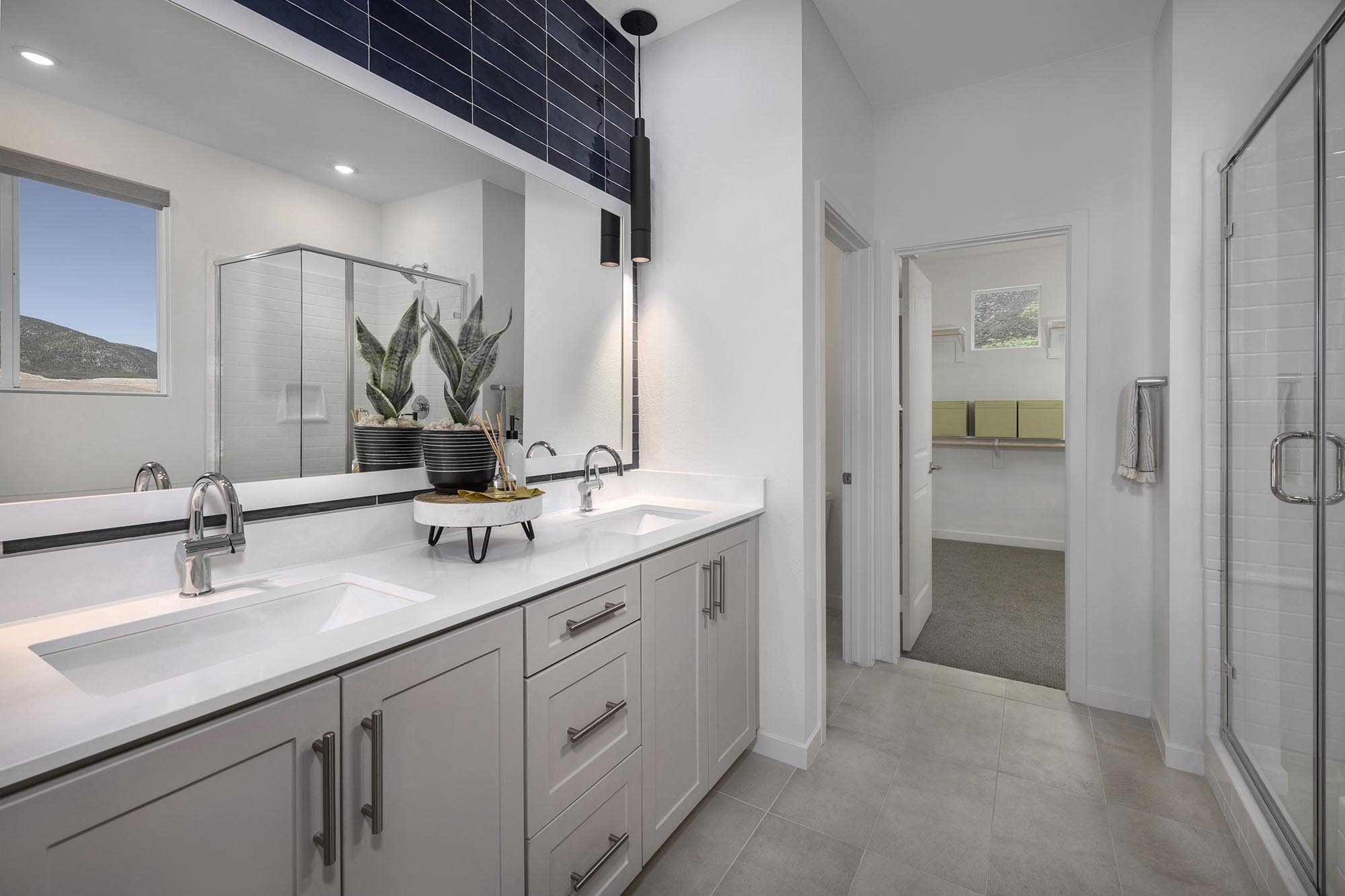 Primary Bathroom | Plan Two | Strata | Narra Hills | New Single-Family Homes in North Fontana, CA | Landsea Homes