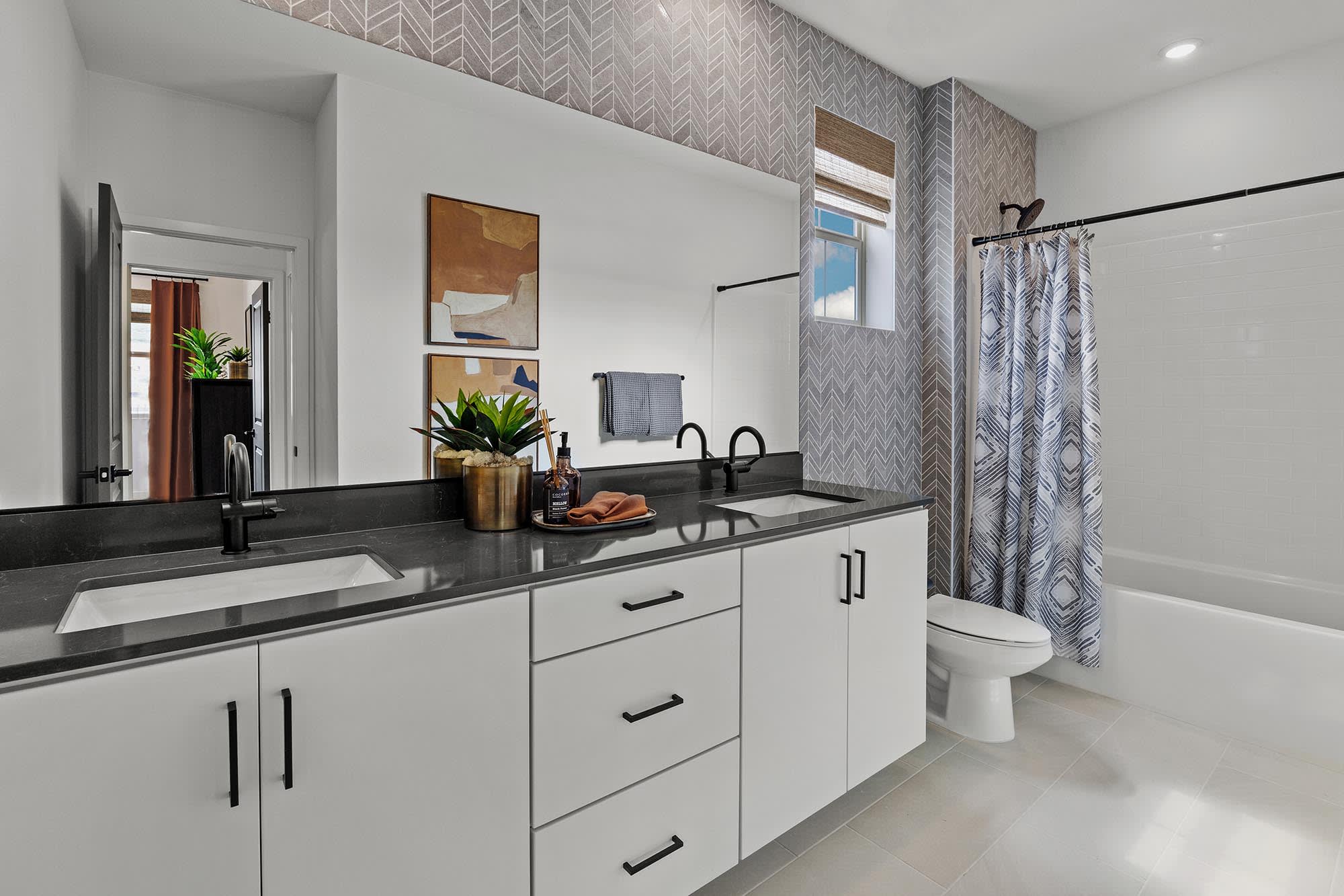 Secondary Bathroom | Plan Four | Strata | Narra Hills | New Single-Family Homes in North Fontana, CA | Landsea Homes