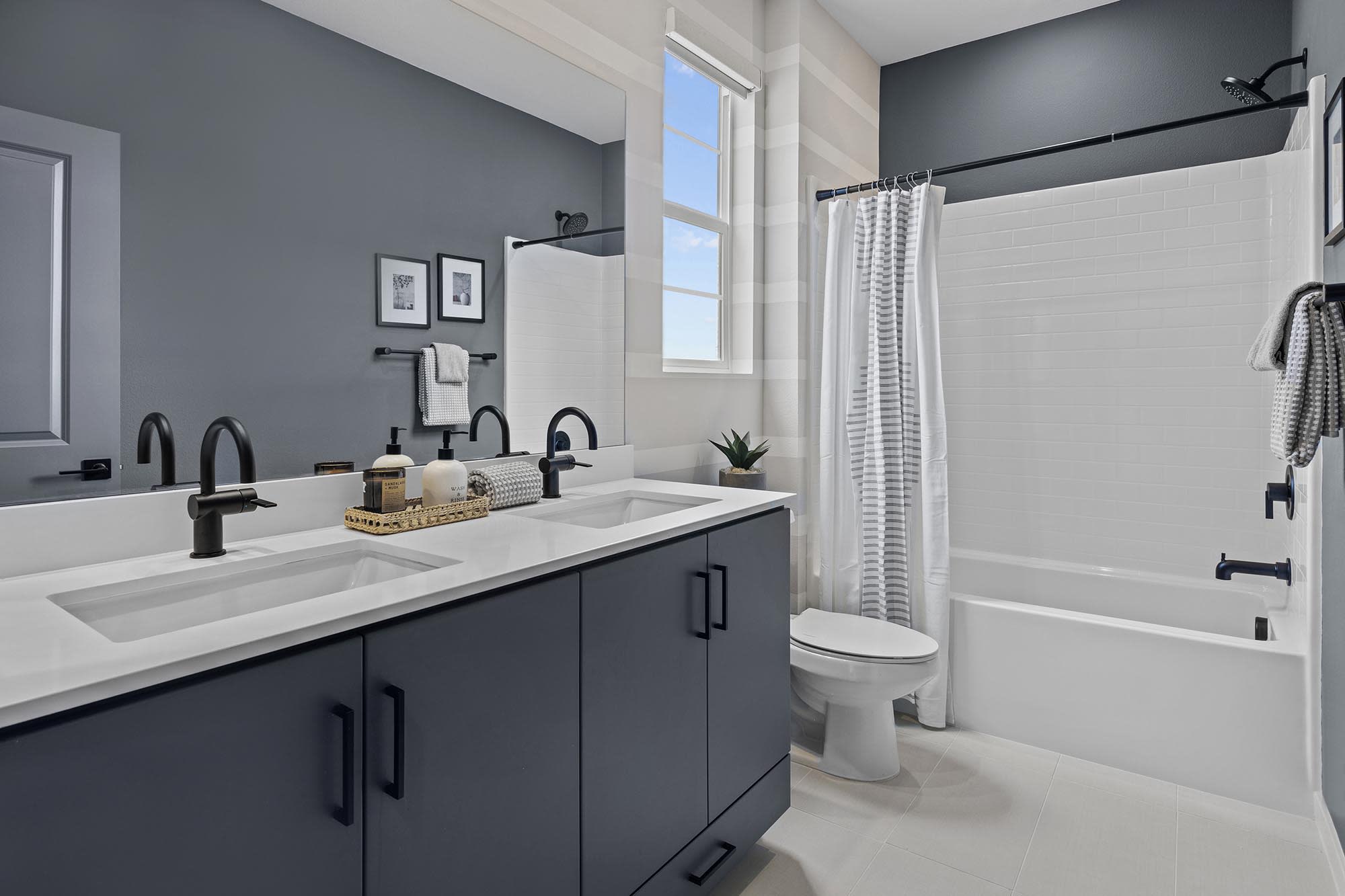Secondary Bathroom | Plan Three | Strata | Narra Hills | New Single-Family Homes in North Fontana, CA | Landsea Homes