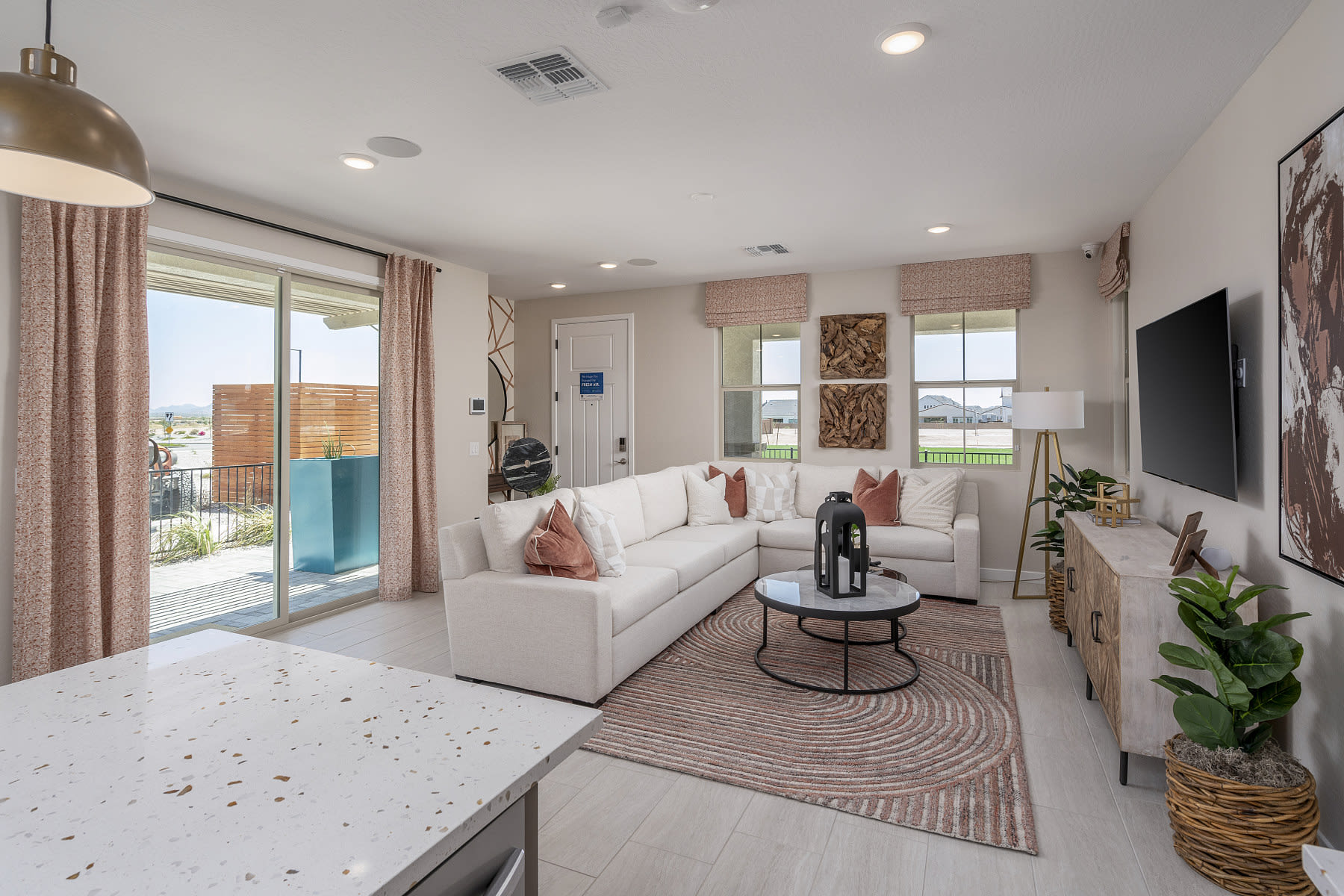 Great Room | Sterling | Solvida in Estrella at Goodyear, Arizona by Landsea Homes