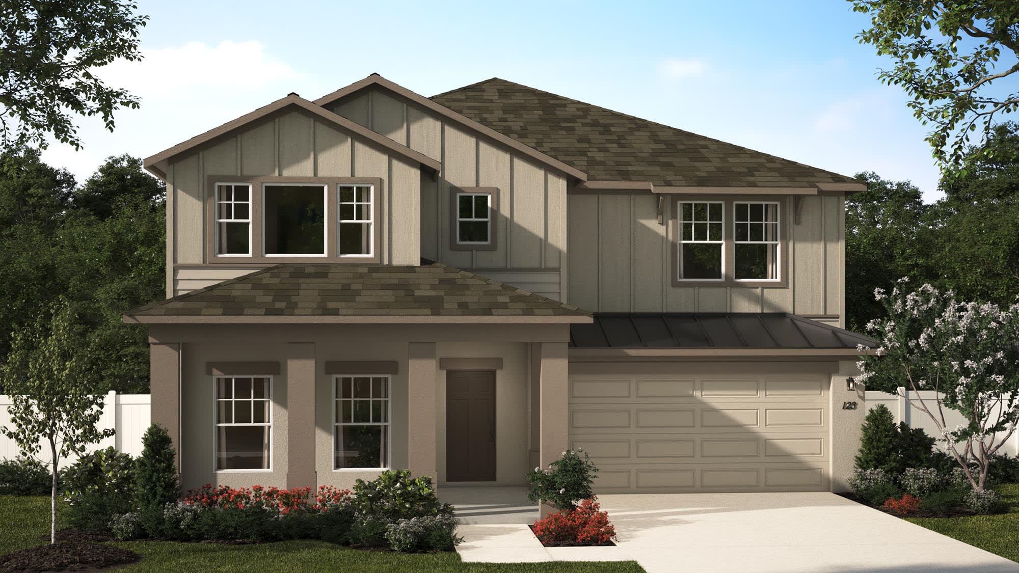 Elevation 3 with Optional Siding | Wilshire | New Homes in Florida | Landsea Homes