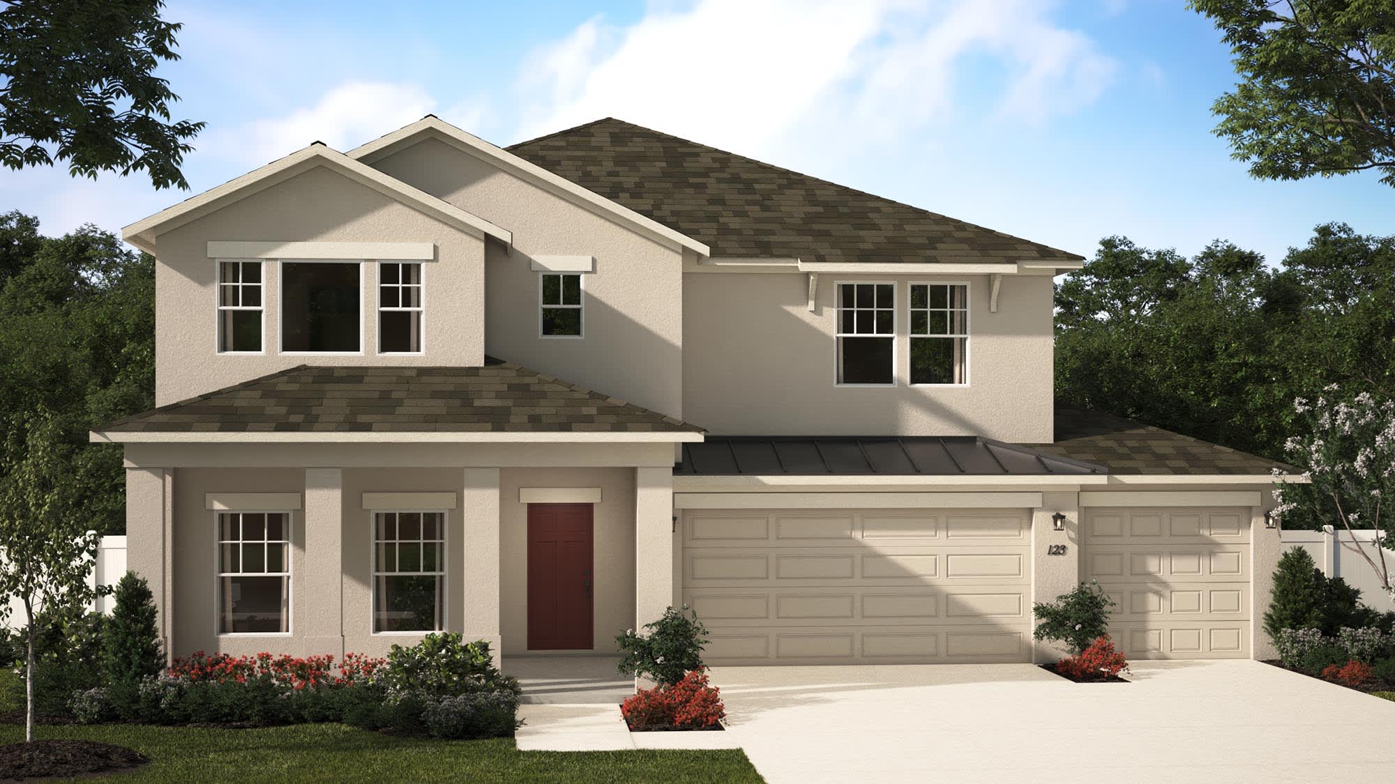 Elevation 3 with 3-Car Garage | Wilshire | New Homes in Florida | Landsea Homes