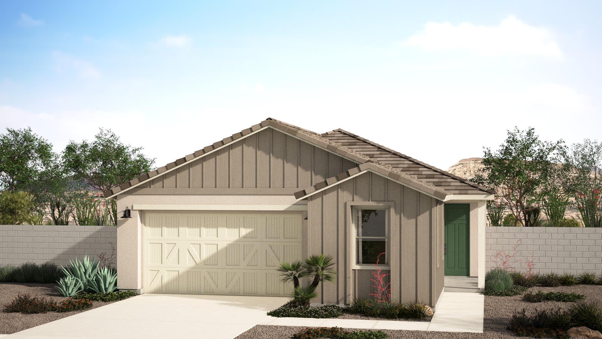 Farmhouse Elevation | Meyerson | Valencia at Citrus Park | New Homes in Goodyear, AZ | Landsea Homes
