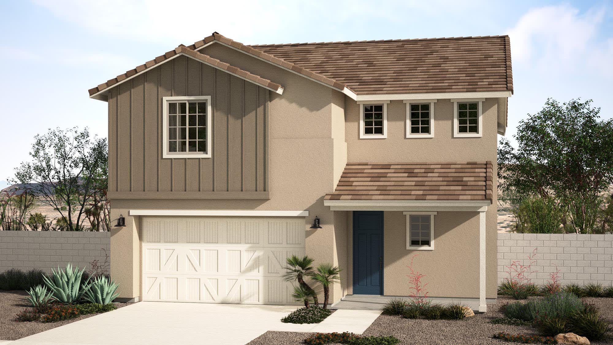 Farmhouse Elevation | Verna | Valencia at Citrus Park | New Homes in Goodyear, AZ | Landsea Homes