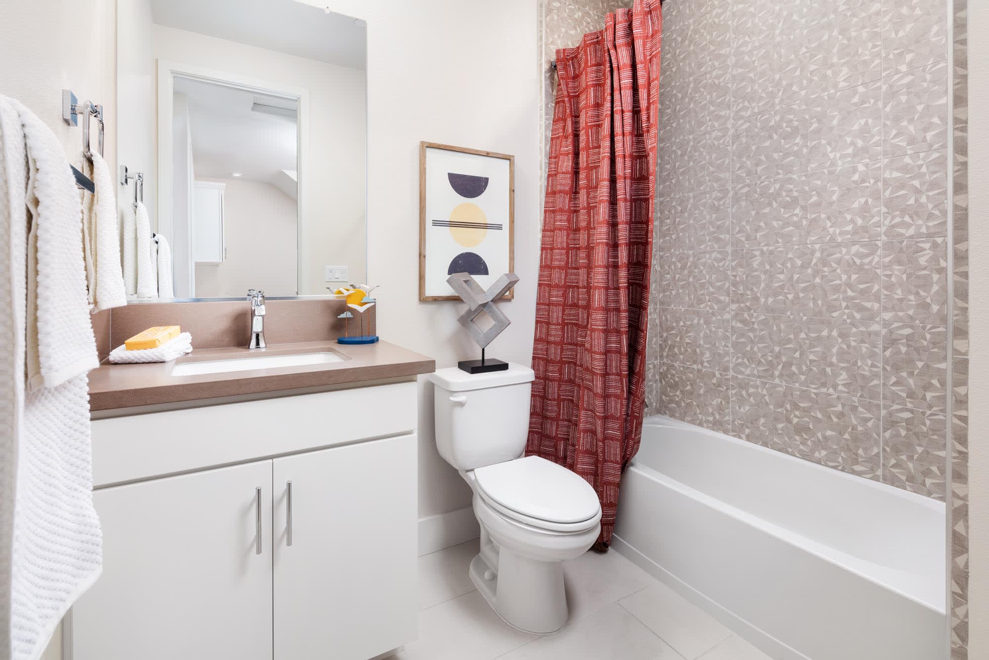 Bathroom Three - Plan Two - Waterside at Alameda Marina - Townhomes in Alameda, CA - Landsea Homes