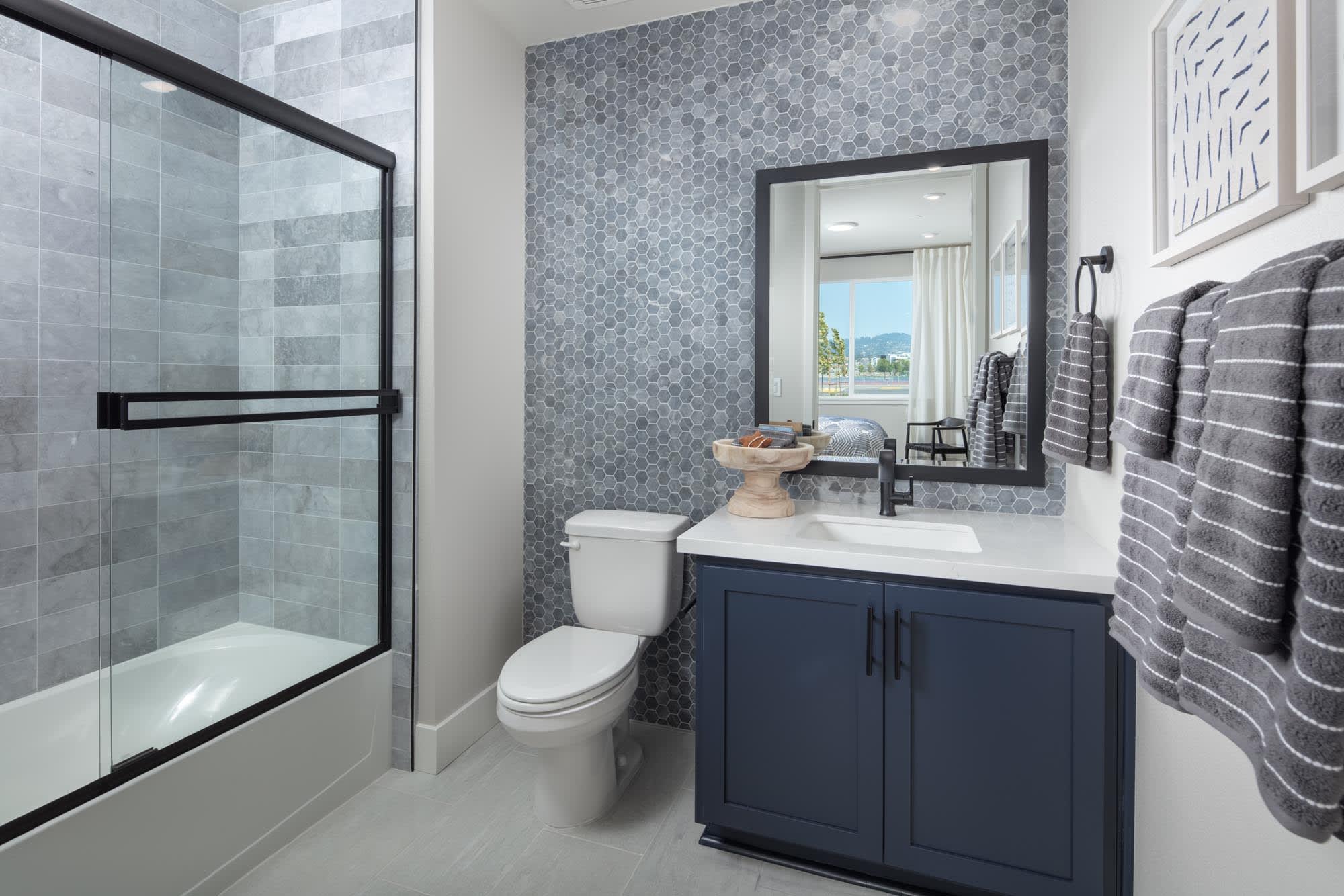 Bathroom Two - Plan Three - Waterside at Alameda Marina - Townhomes in Alameda, CA - Landsea Homes