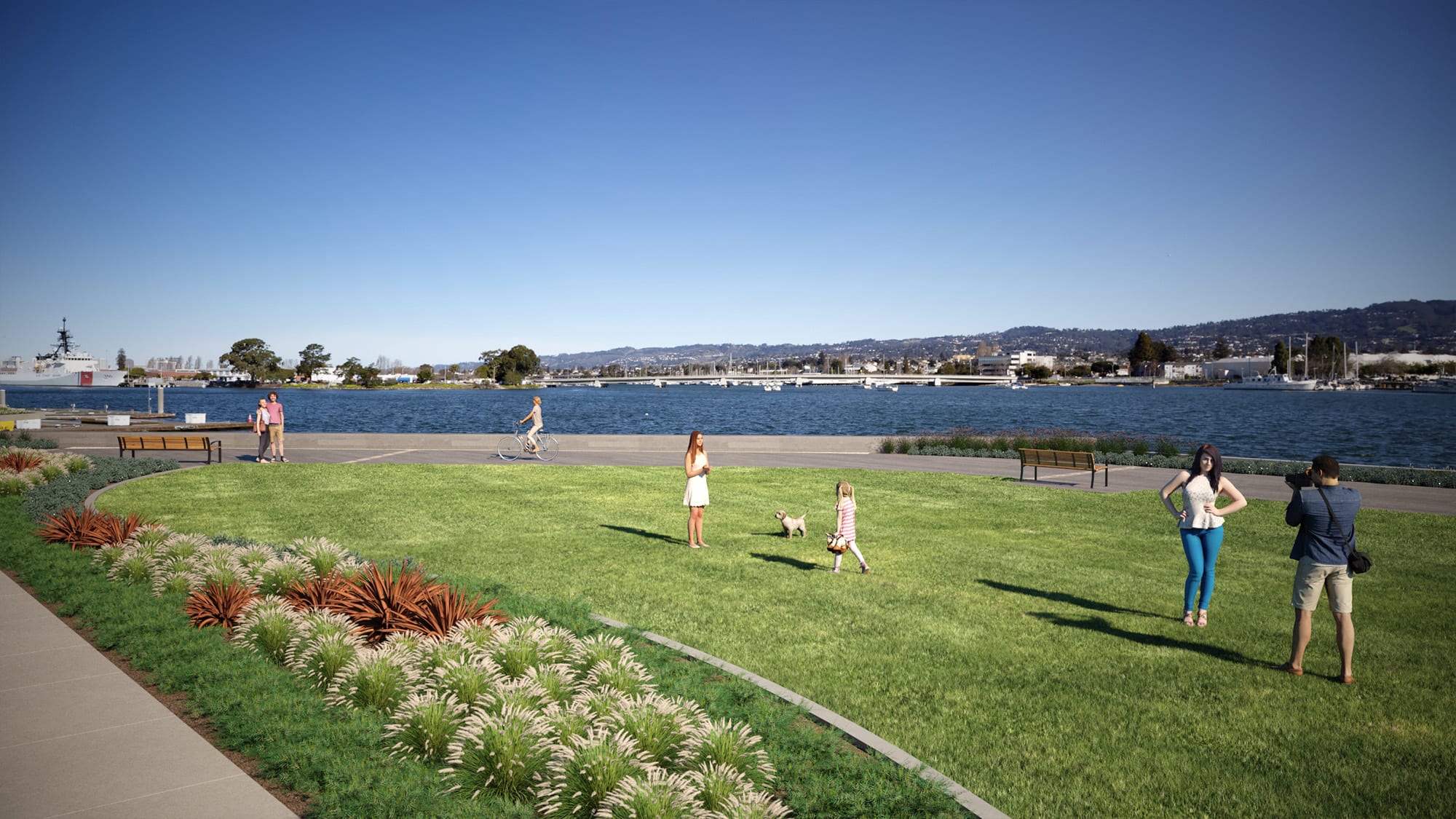 Park | Alameda Marina | New Townhomes in Alameda, CA | Landsea Homes